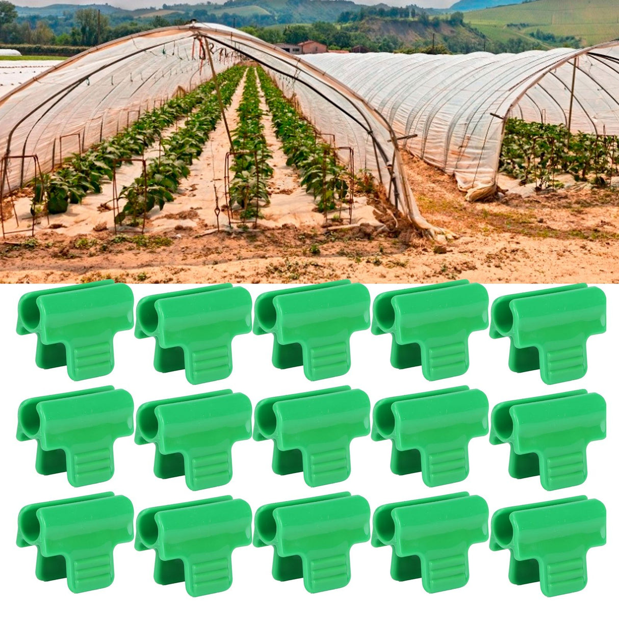 30PCS Plastic Film Buckle Clip Greenhouse Snap Clamps Accessories Gardening Supplies