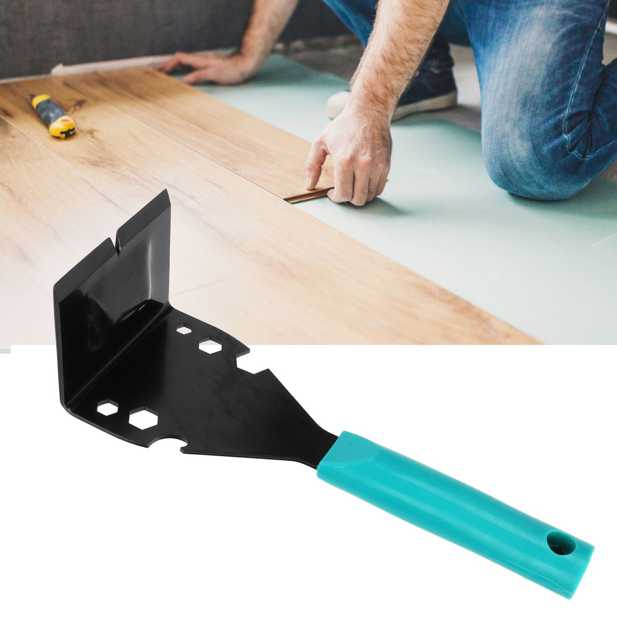 Manual Staple Remover Multifunction Nail Puller Wrench with Silicone Handle Hand Tools