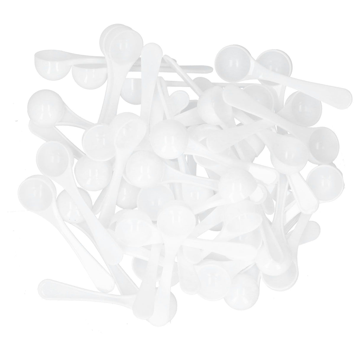 50PCS 5 ml Plastic Measuring Spoon Medicine Powder Fertilizer Scoop Gardening Supplies