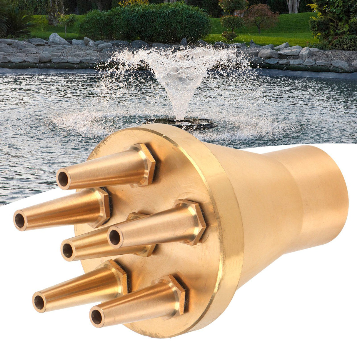 Fountain Sprayer G1in DN25 Female Thread Brass Landscape Sprinkler Spray Head for Garden Pond