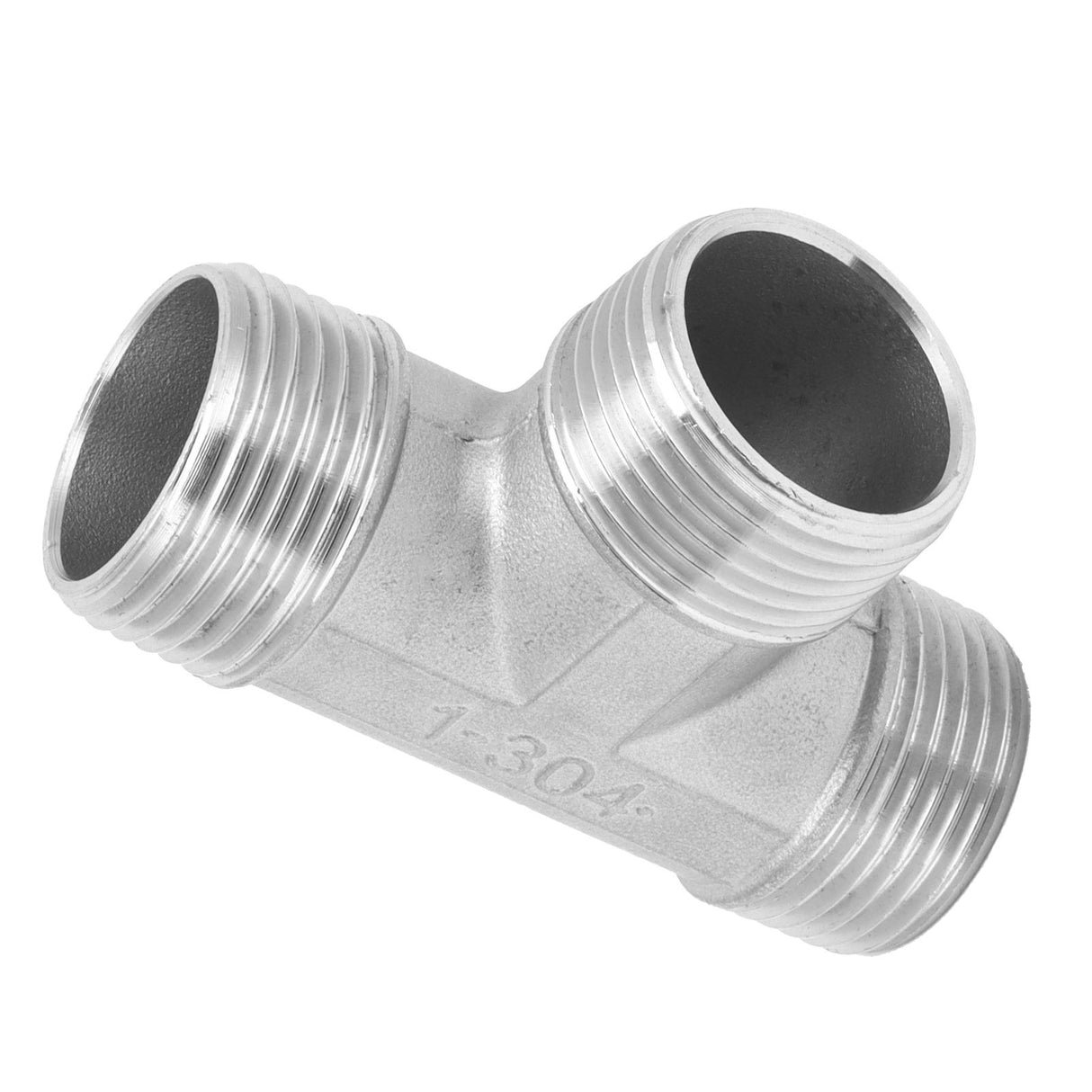 T Shaped Connector G1in Male Thread Stainless Steel Tee Adapter Hardware Pipe Fittings