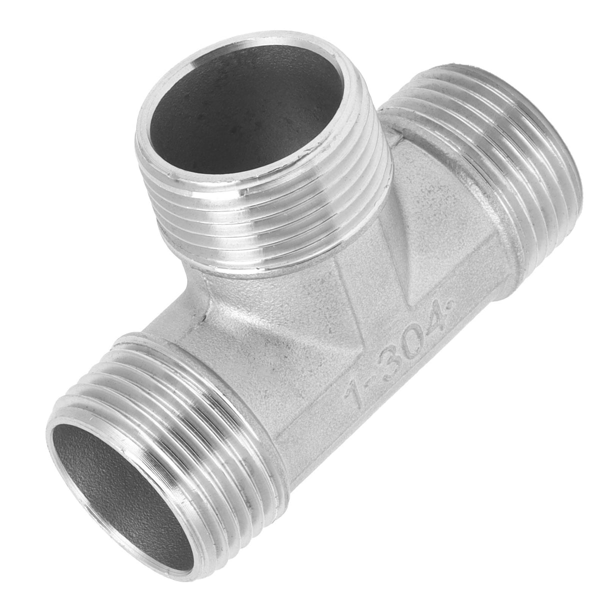 T Shaped Connector G1in Male Thread Stainless Steel Tee Adapter Hardware Pipe Fittings