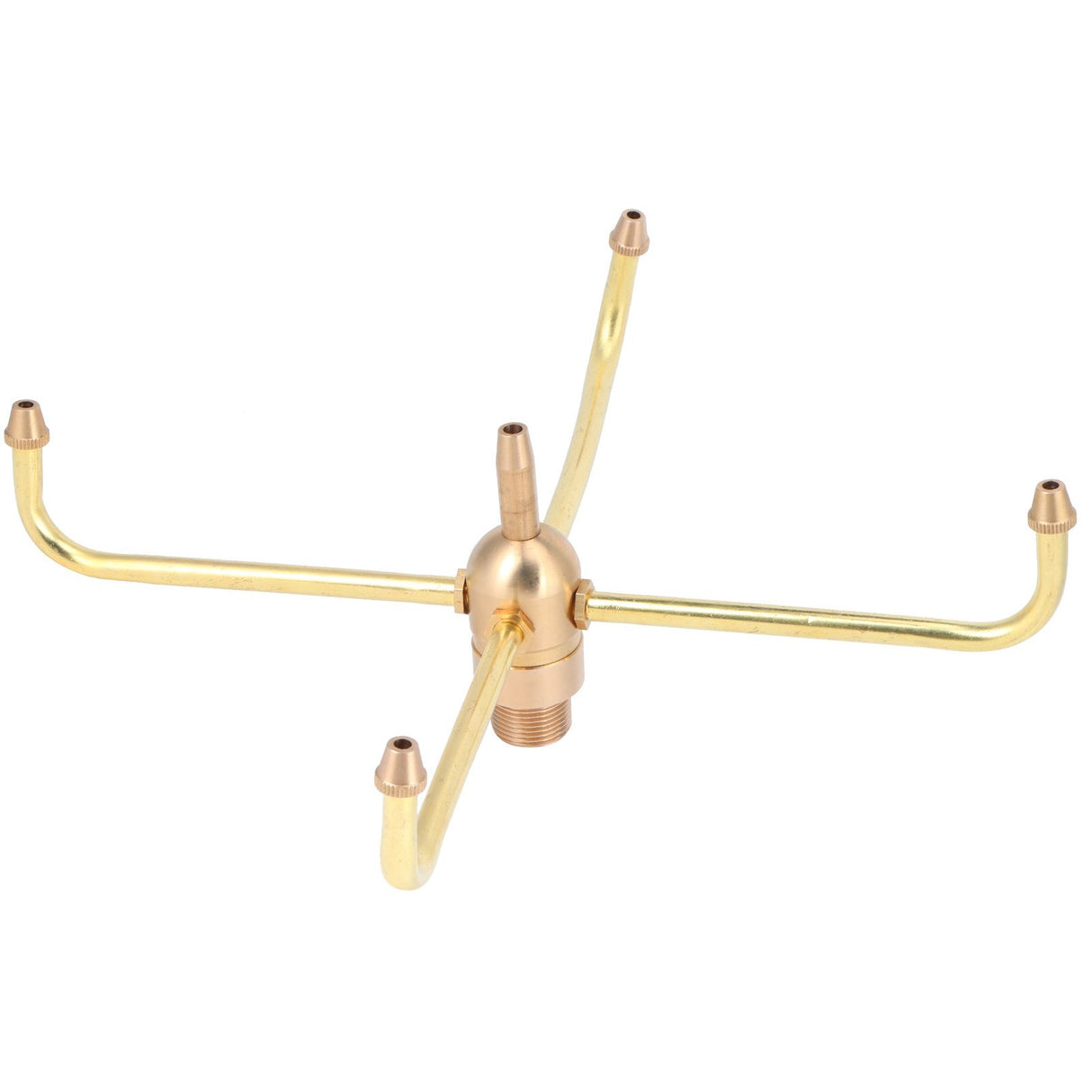 G1/2 Female Thread G3/4 Male Thread 4 Arm Rotate Water Fountain Nozzle Spray Head Sprinkler for Garden Pond
