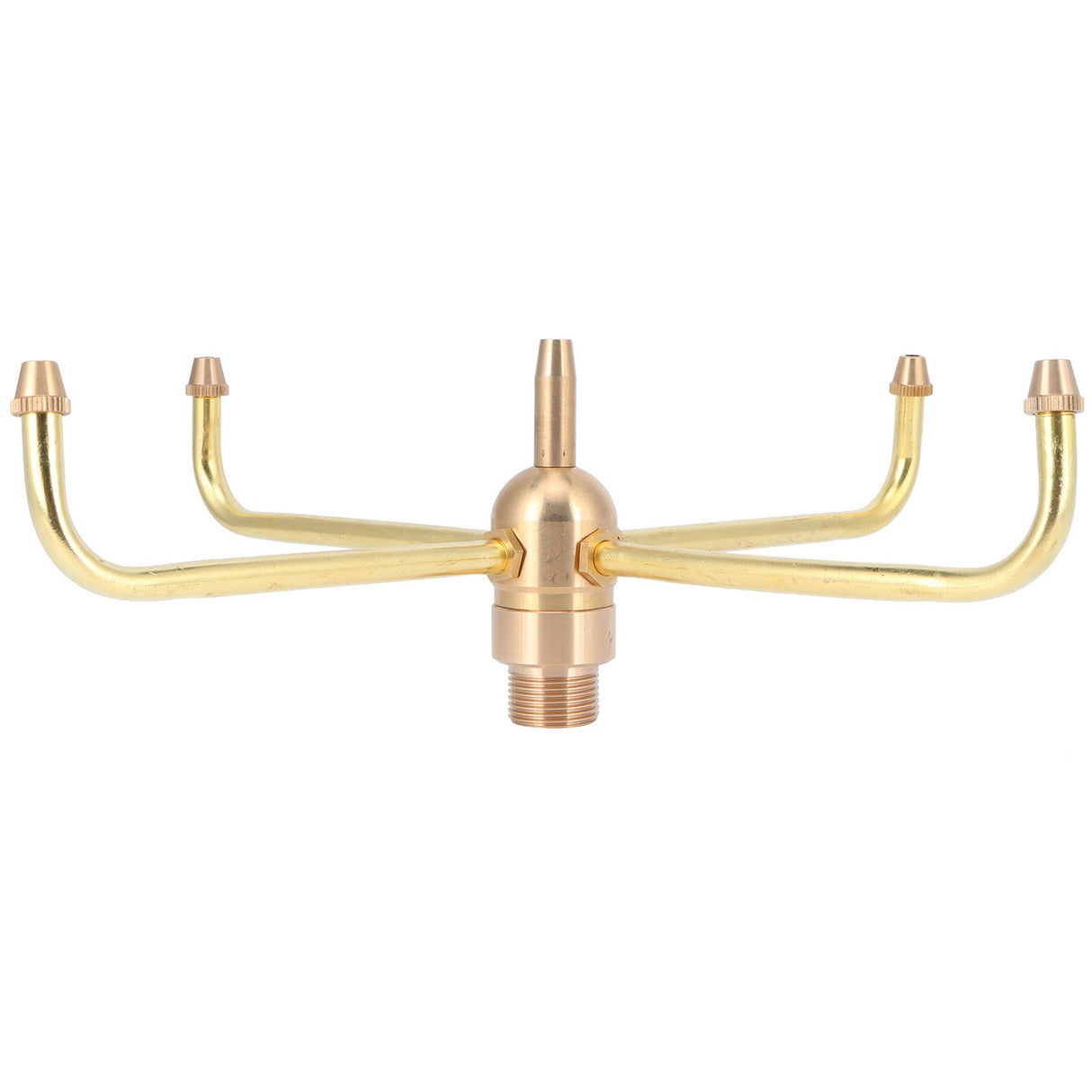 G1/2 Female Thread G3/4 Male Thread 4 Arm Rotate Water Fountain Nozzle Spray Head Sprinkler for Garden Pond