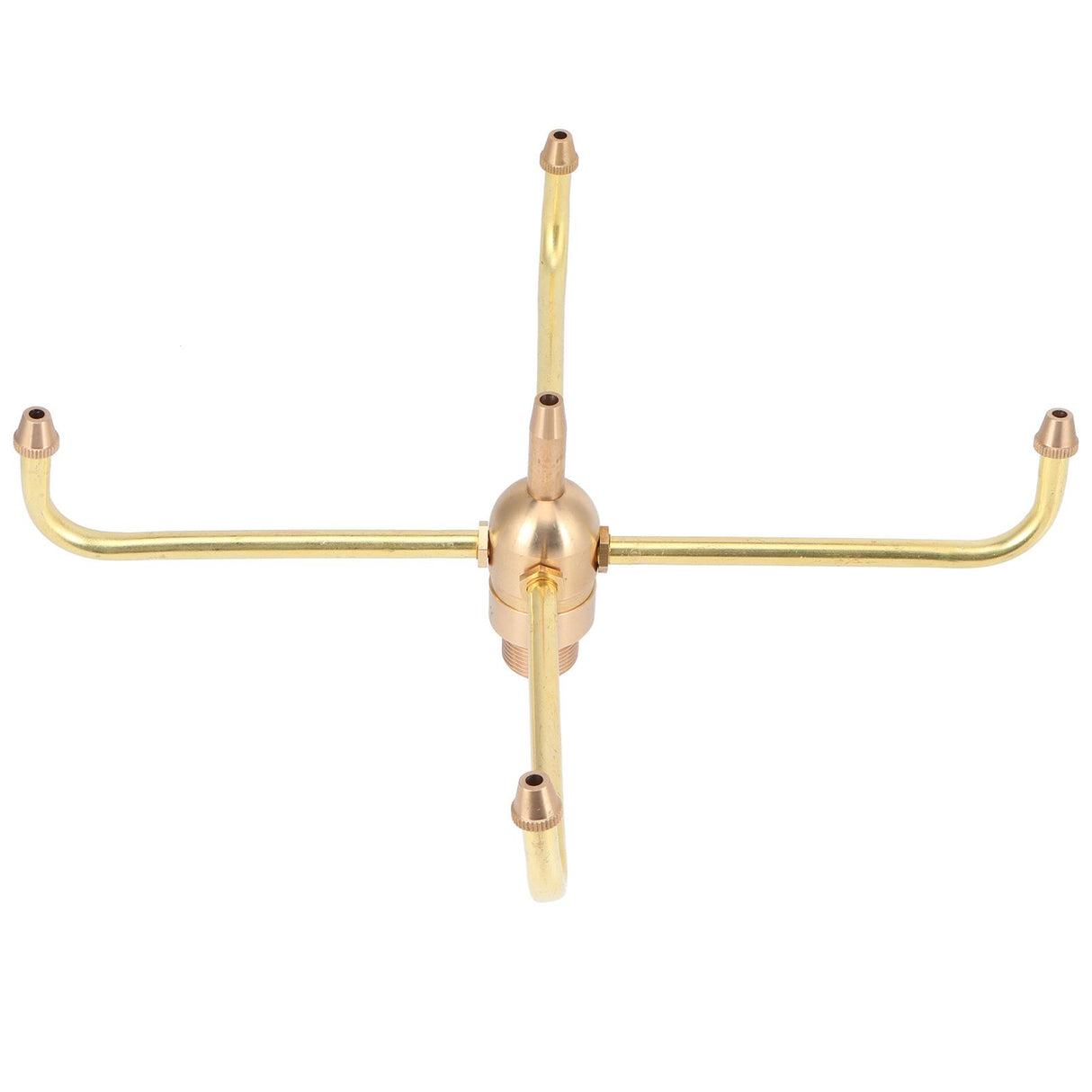 G1/2 Female Thread G3/4 Male Thread 4 Arm Rotate Water Fountain Nozzle Spray Head Sprinkler for Garden Pond
