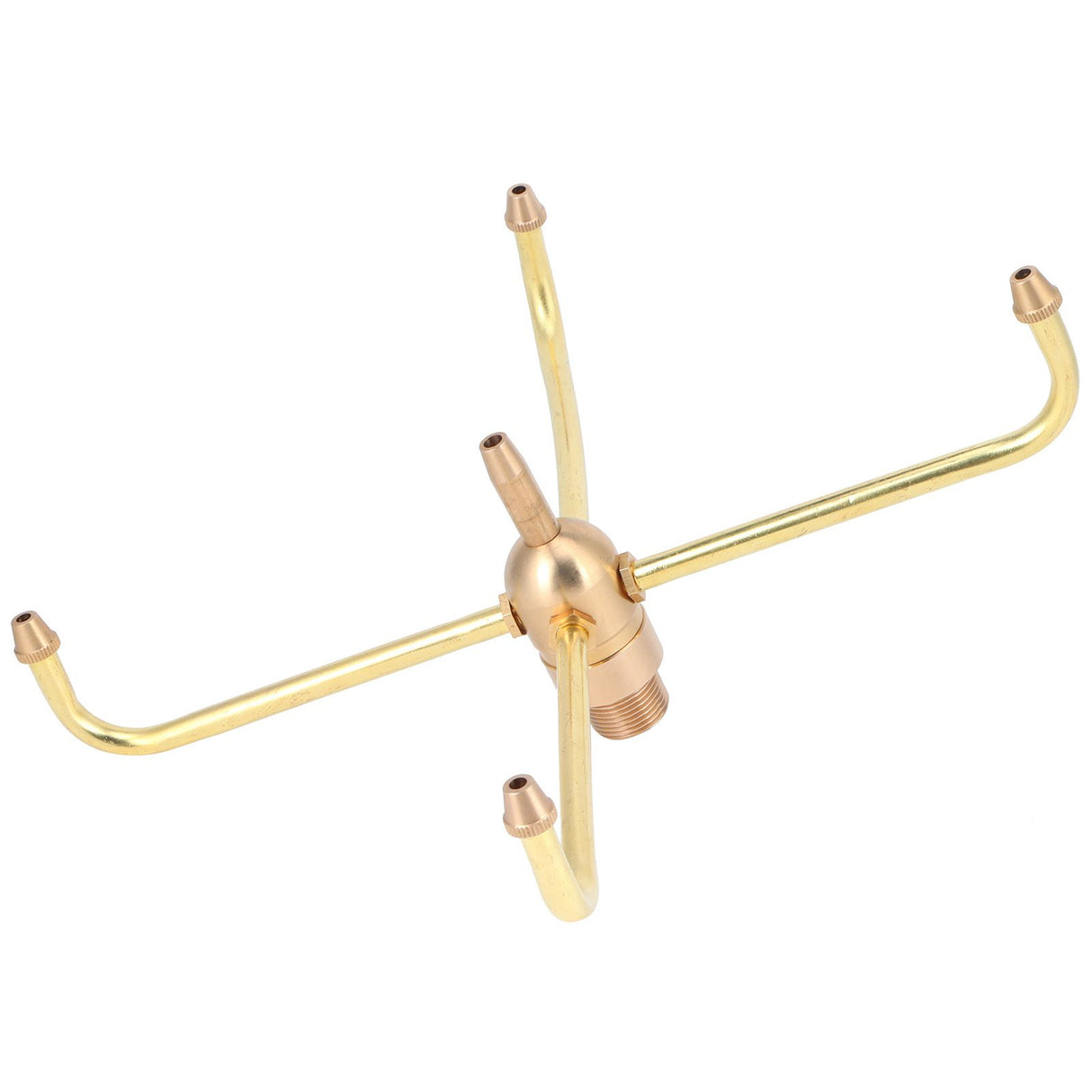 G1/2 Female Thread G3/4 Male Thread 4 Arm Rotate Water Fountain Nozzle Spray Head Sprinkler for Garden Pond