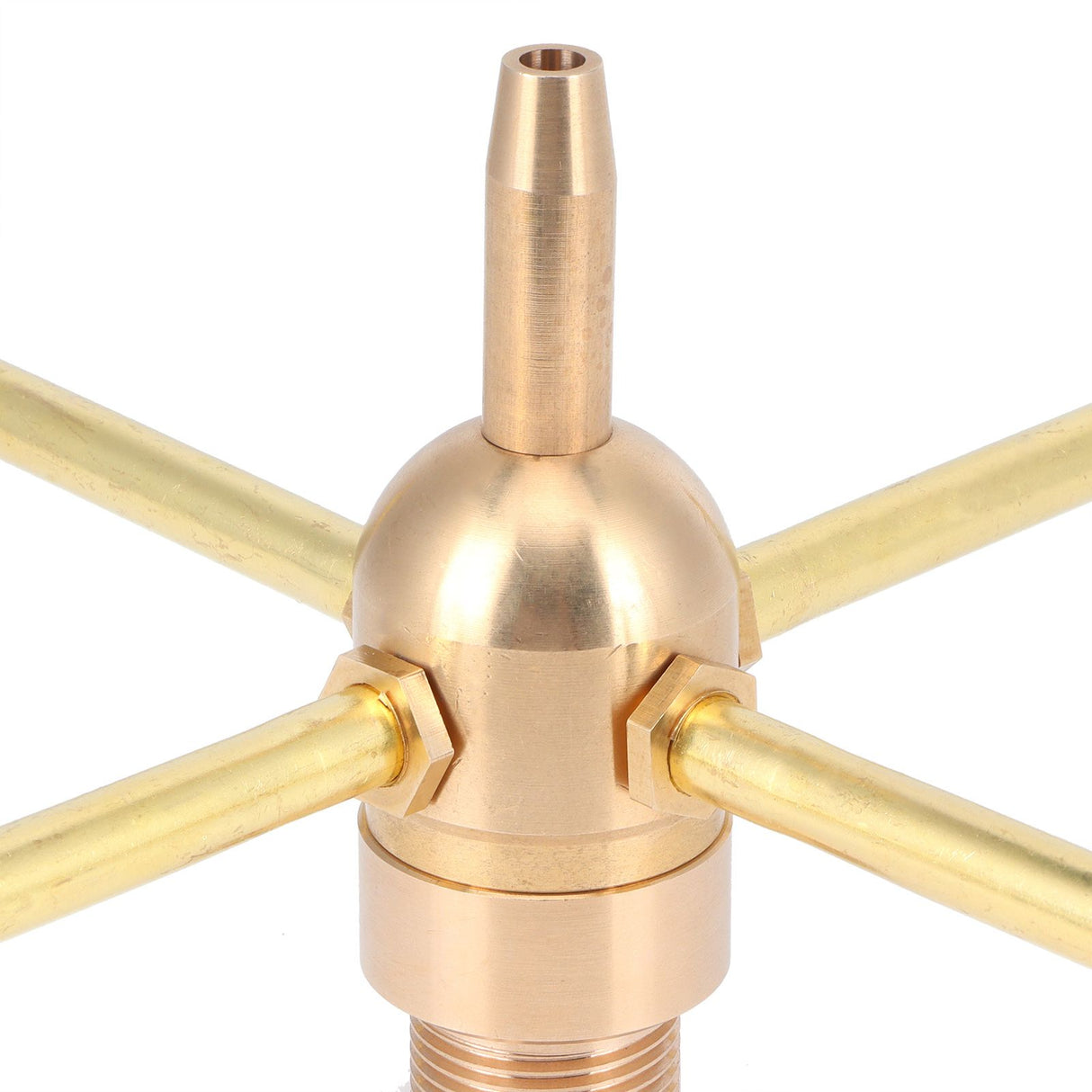 G1/2 Female Thread G3/4 Male Thread 4 Arm Rotate Water Fountain Nozzle Spray Head Sprinkler for Garden Pond