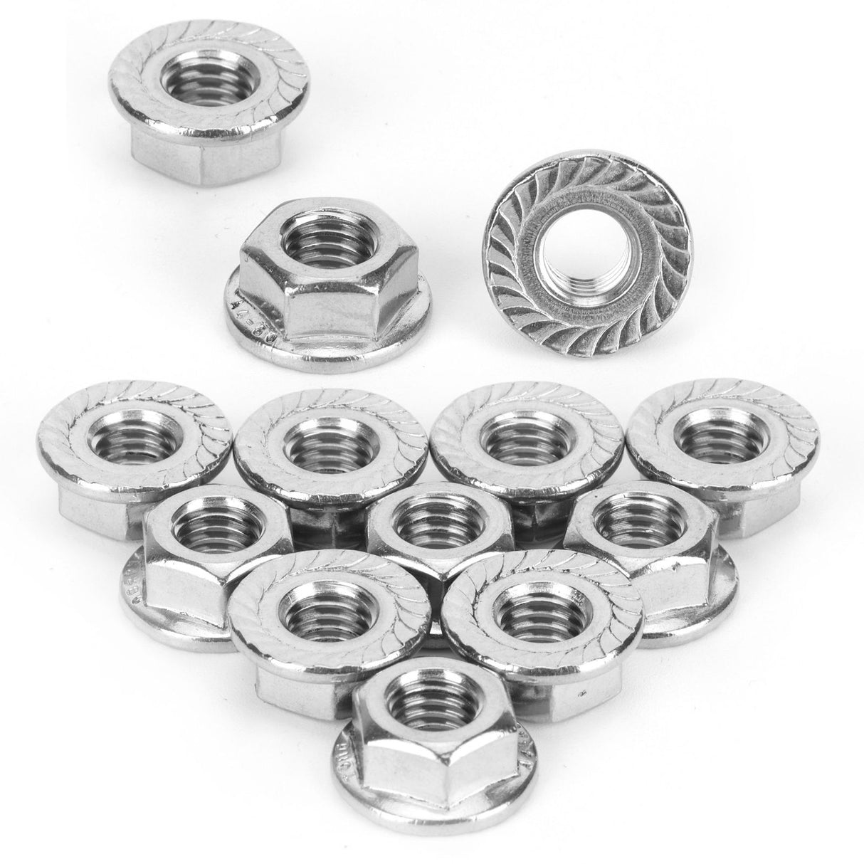 25Pcs Flange Nut Corrosion Resistant Stainless Steel Nuts Greenhouse Supplies AccessoriesM8