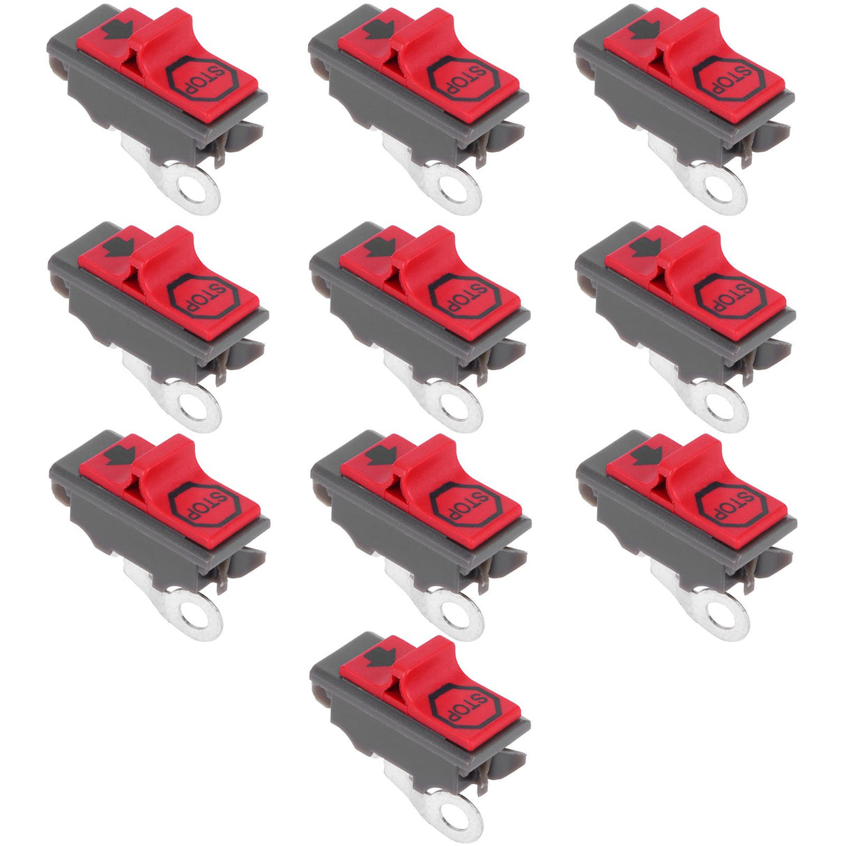 10Pcs On Off Stop Switch for Husqvarna 137 142 36 41 42 136 50 51 55 61 141 266 268 272 281 288