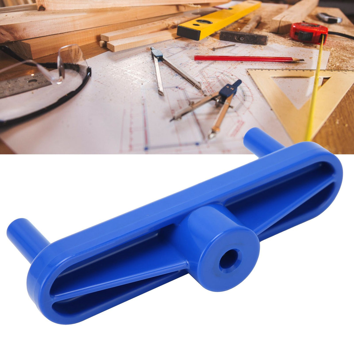 Woodworking Marking Center Finder Hand Tool Scribe Gauge Hole Drilling Locator Tool