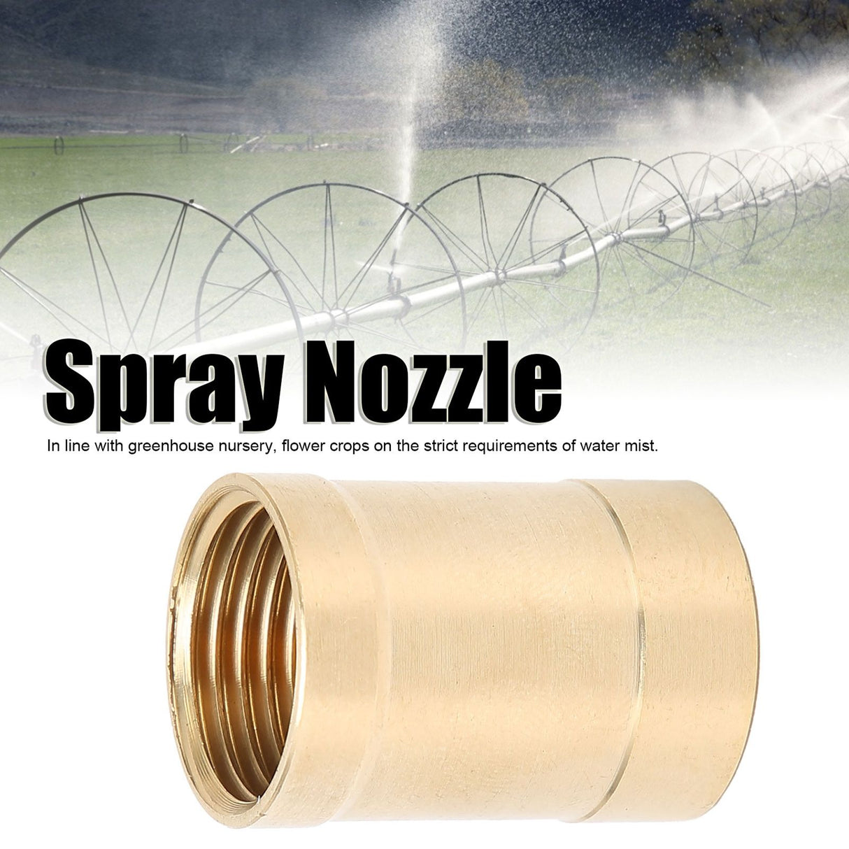 Female Thread Brass Spray Nozzle Cooling Spray Head Automatic Irrigation Sprinkler HeadG1/2 20mm