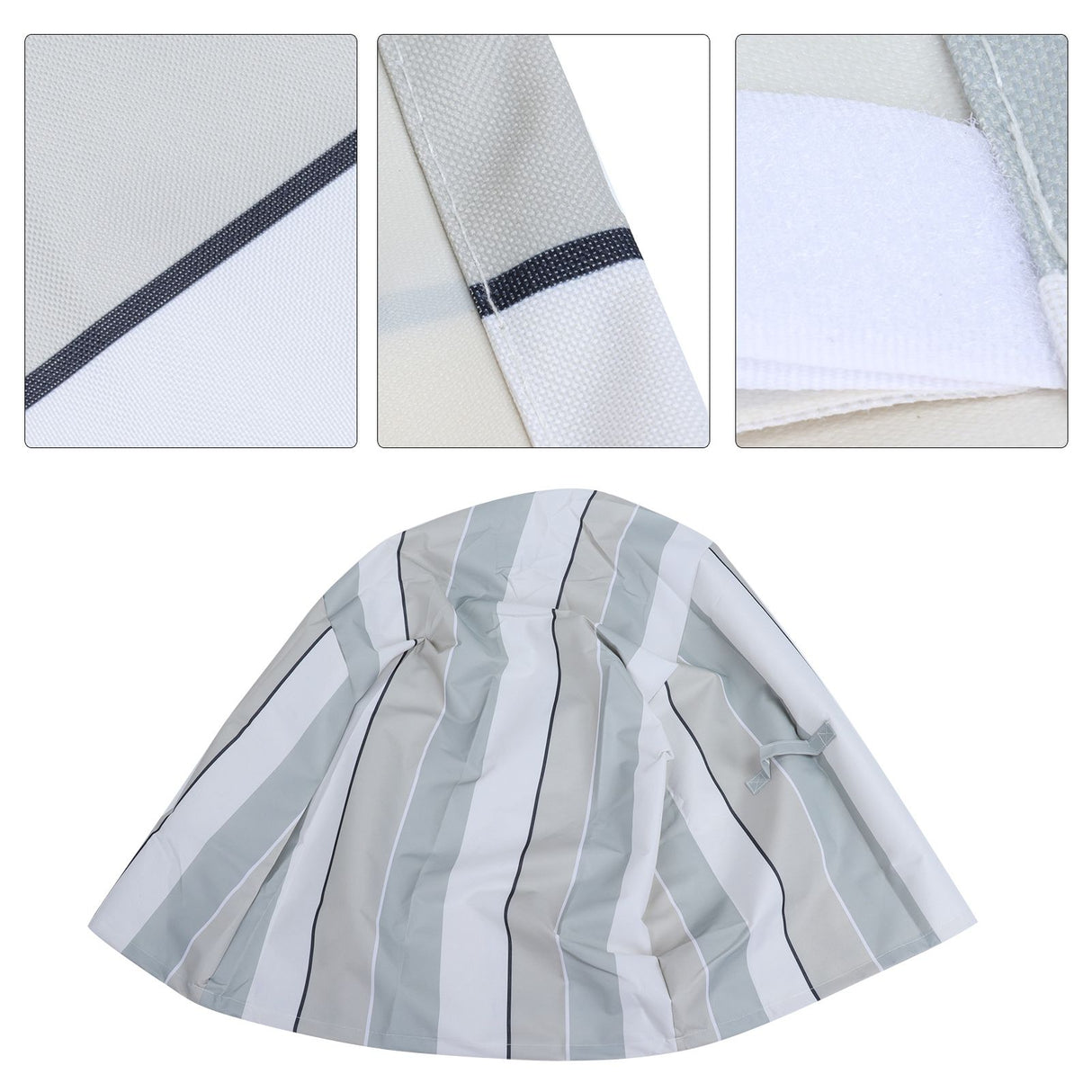 Water Resistant Chair Cover Indoor Outdoor Garden Patio Furniture Dust Cover ProtectorStripe 68.5x73.5x51x89cm