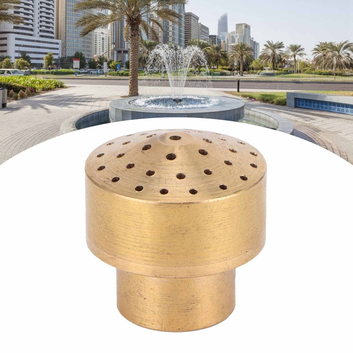 Female Thread Brass Fountain Nozzle Spray Head Sprinkler for Landscape Architecture DecorG1/4 12.5mm
