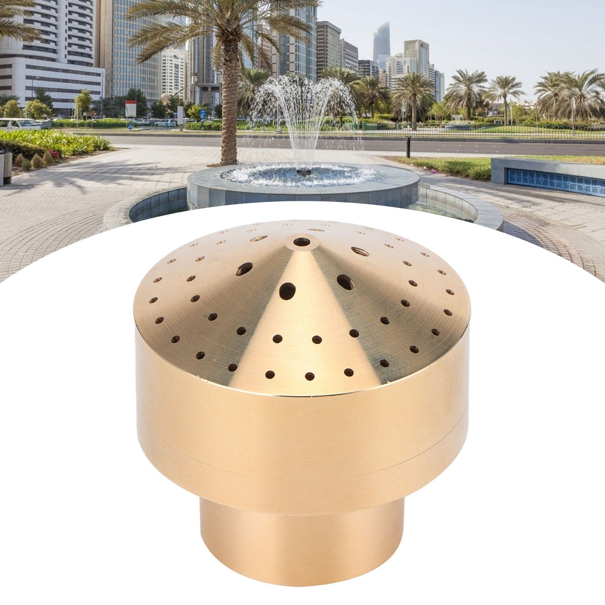 Female Thread Brass Fountain Nozzle Spray Head Sprinkler for Landscape Architecture DecorG1/2 20mm