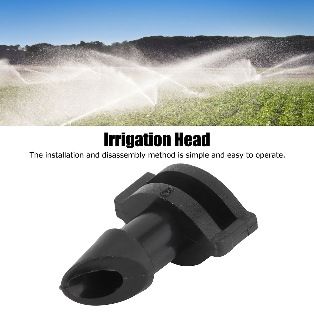 100PCS 360 Degree Misting Nozzle Sprinkler Head Irrigation System for Garden Flowers Orchard