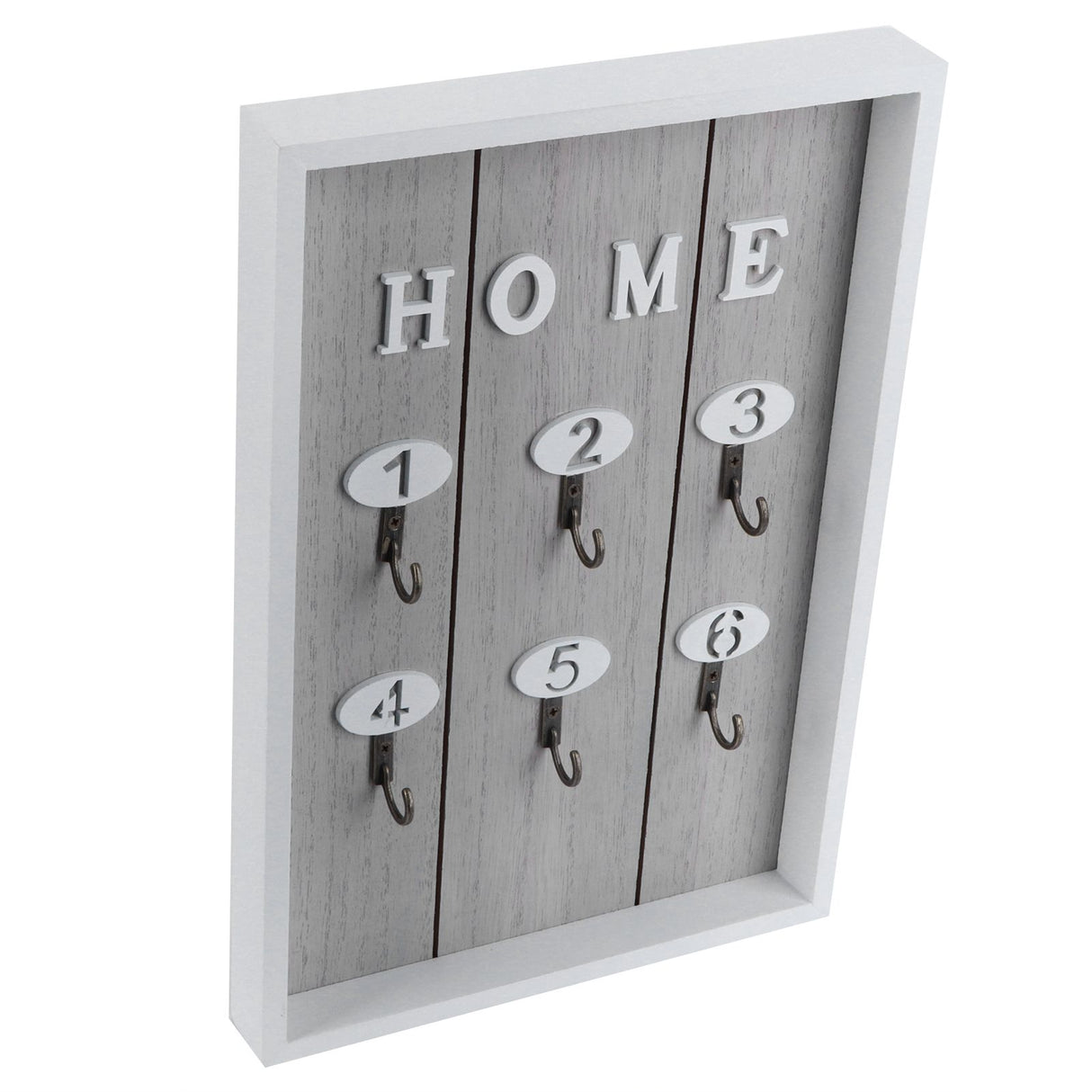 WallMounted Key Rack Wooden Key Organizer Hanger Decorative Key Hanging Holder Decor(C )