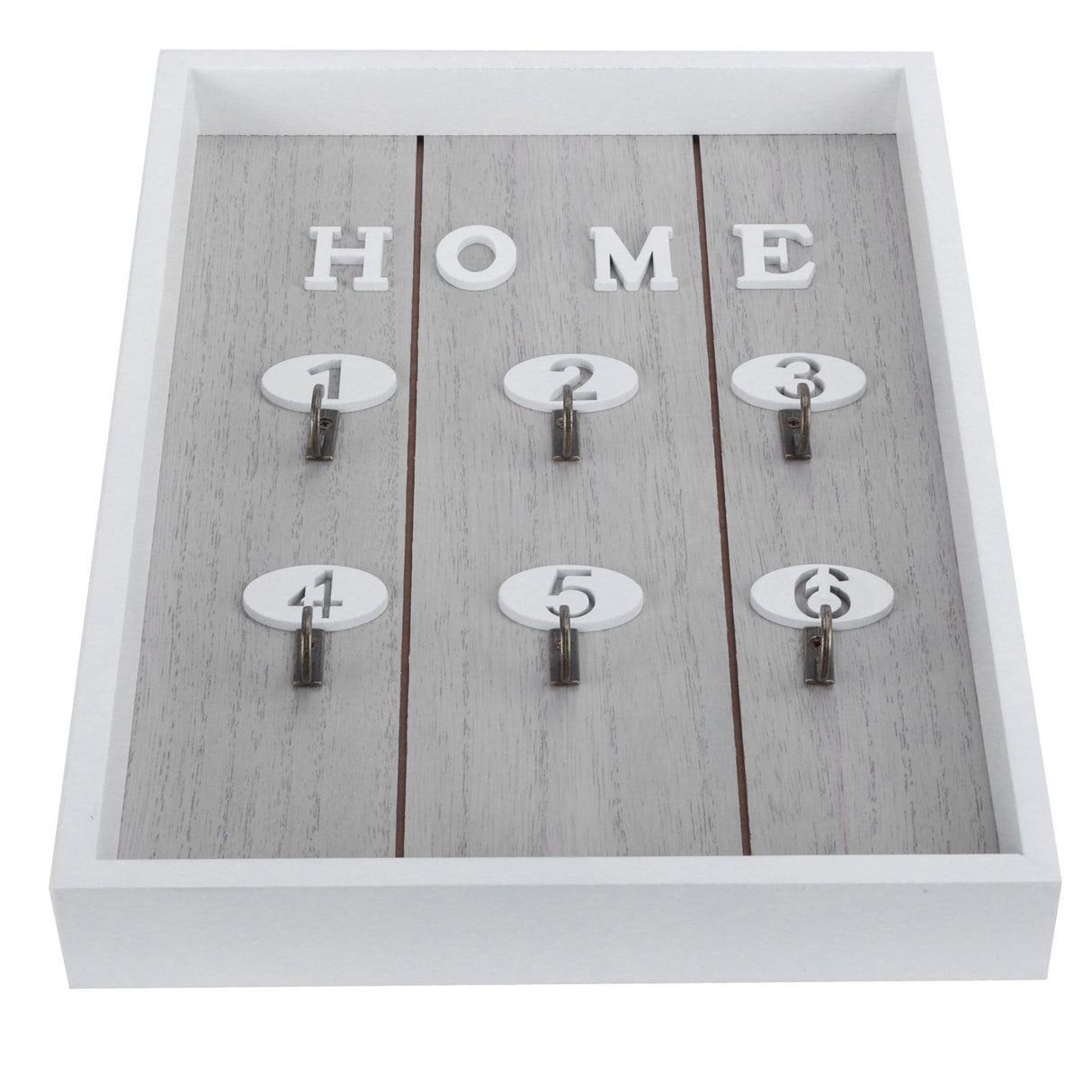WallMounted Key Rack Wooden Key Organizer Hanger Decorative Key Hanging Holder Decor(C )