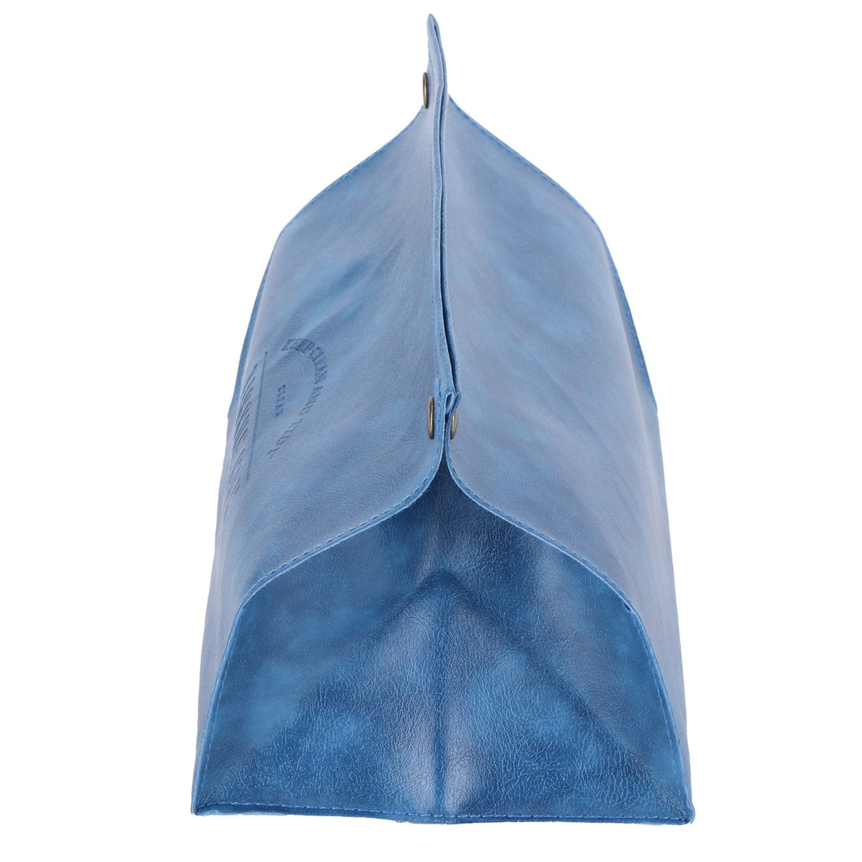 PU Leather Originality Tissue Box Desktop Tissue Organizer for Bedroom Living RoomBlue