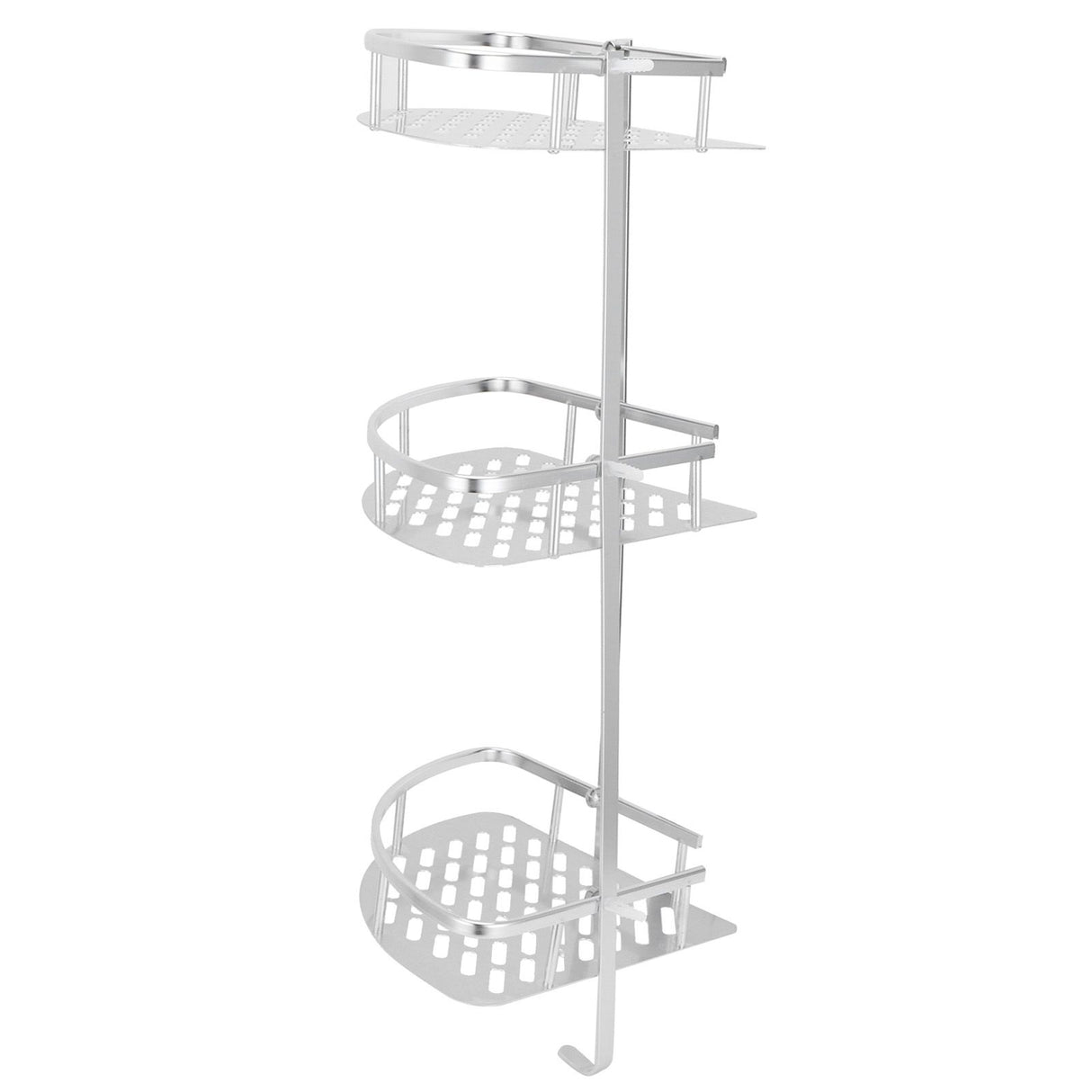 3 Tiers Corner Shower Shelf Wall Mounted Shower Organizer Storage Rack for Toilet Kitchen