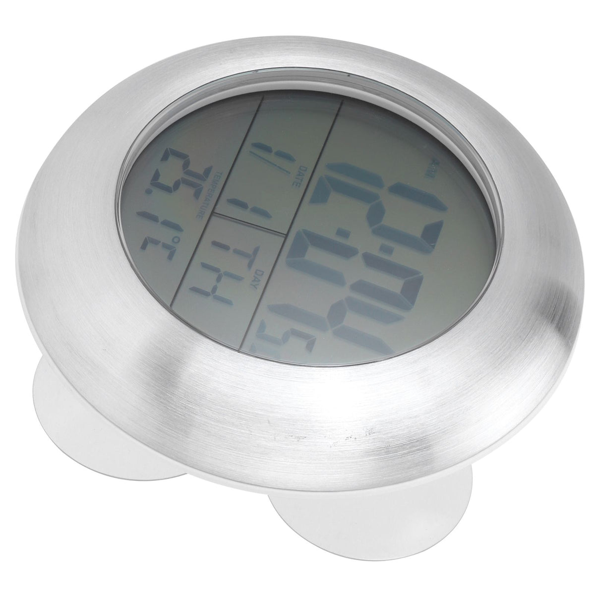Shower Wall Clock Portable Waterproof Digital Clock with Temperature Calendar Display