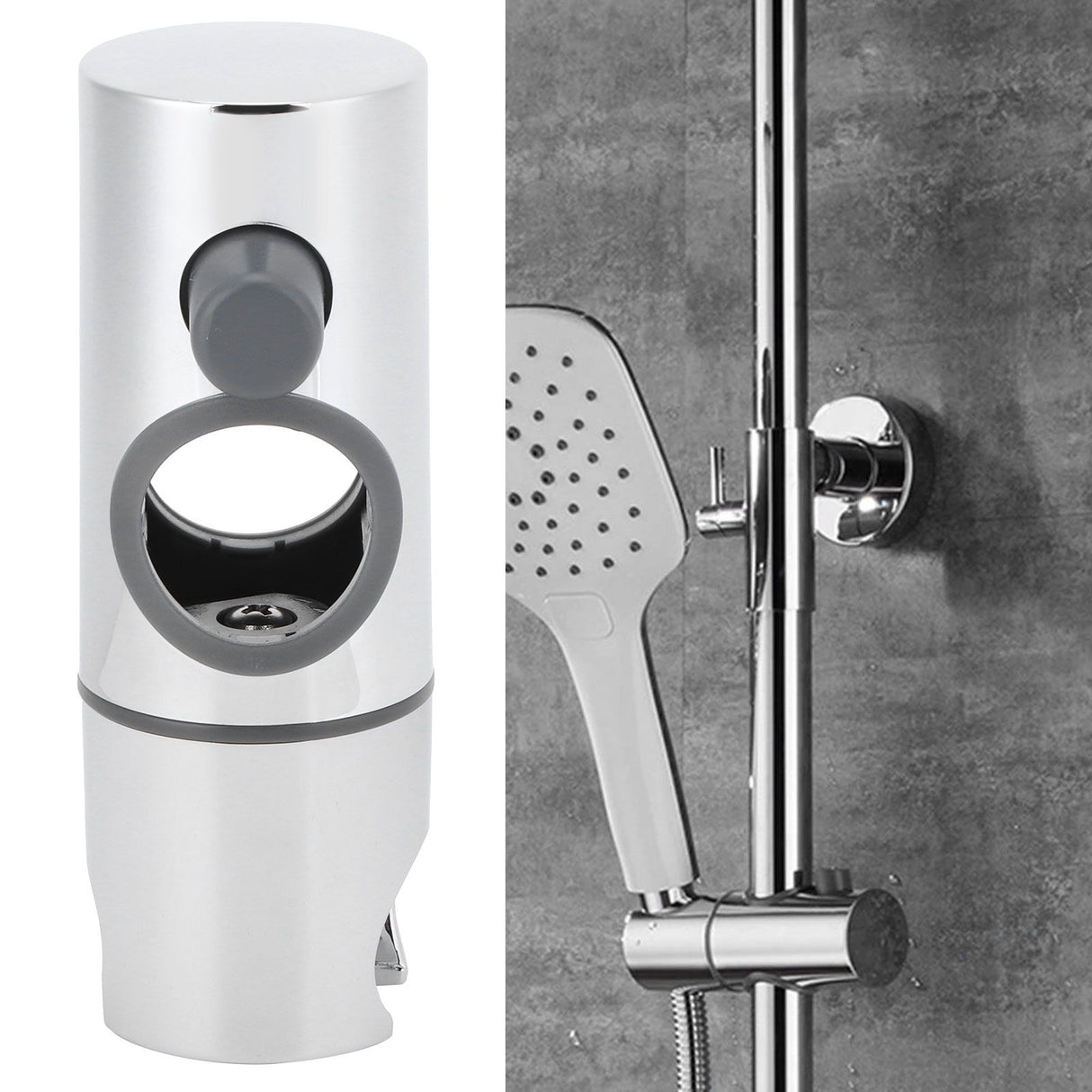 Shower Head Holder Adjustable Shower Head Bracket for 25mm Slide Bar Bathroom Supply