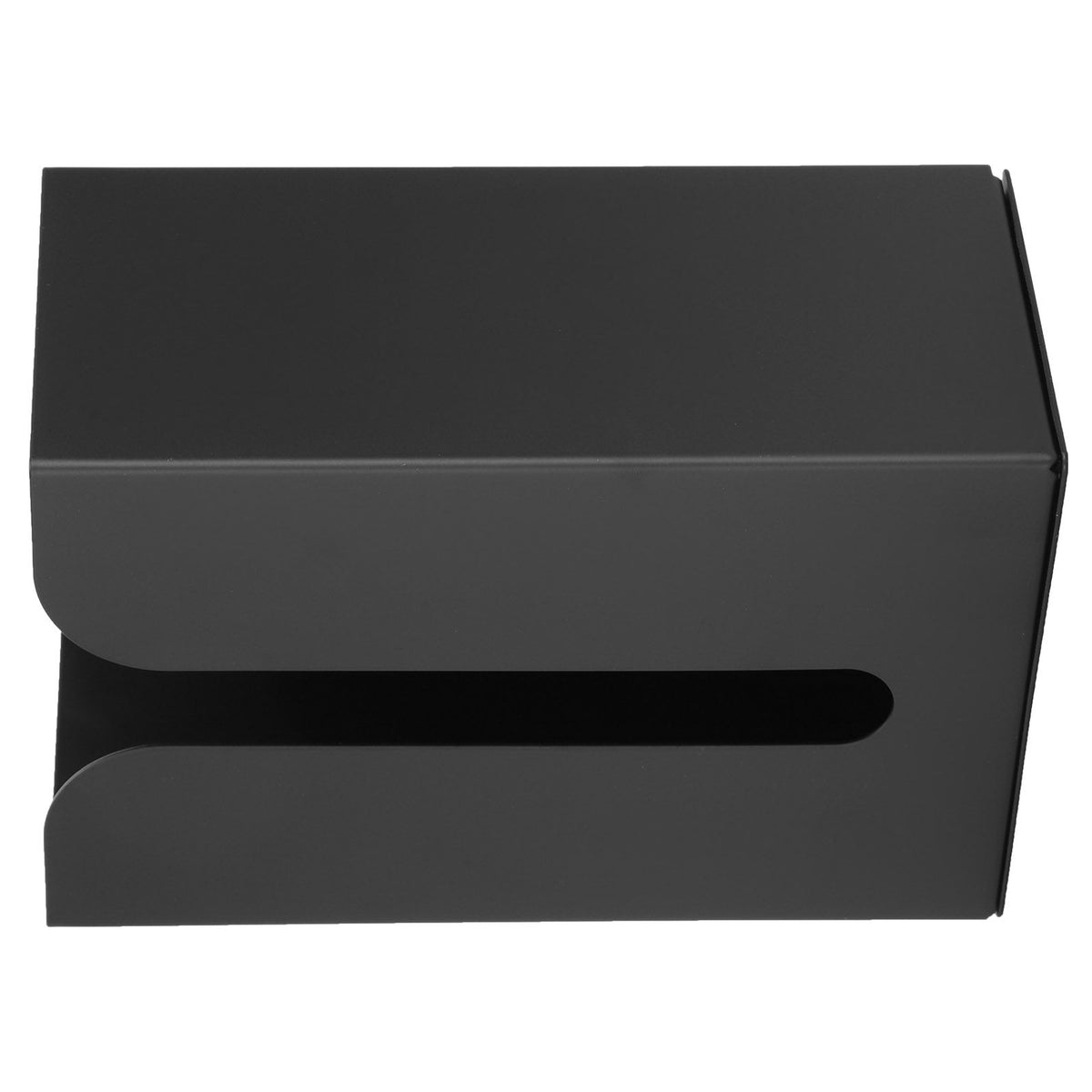 Black Tissue Box Holder Stand Wall Mount Napkin Organizer for Kitchen Bathroom Toilet