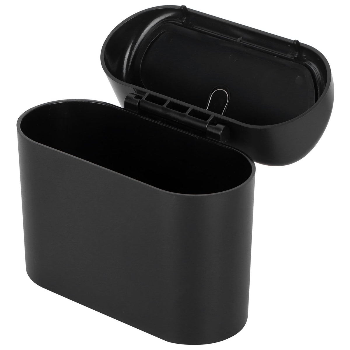 Car Trash Can Portable Hanging Garbage Waste Bin with Lid Vehicle Interior Accessory Black