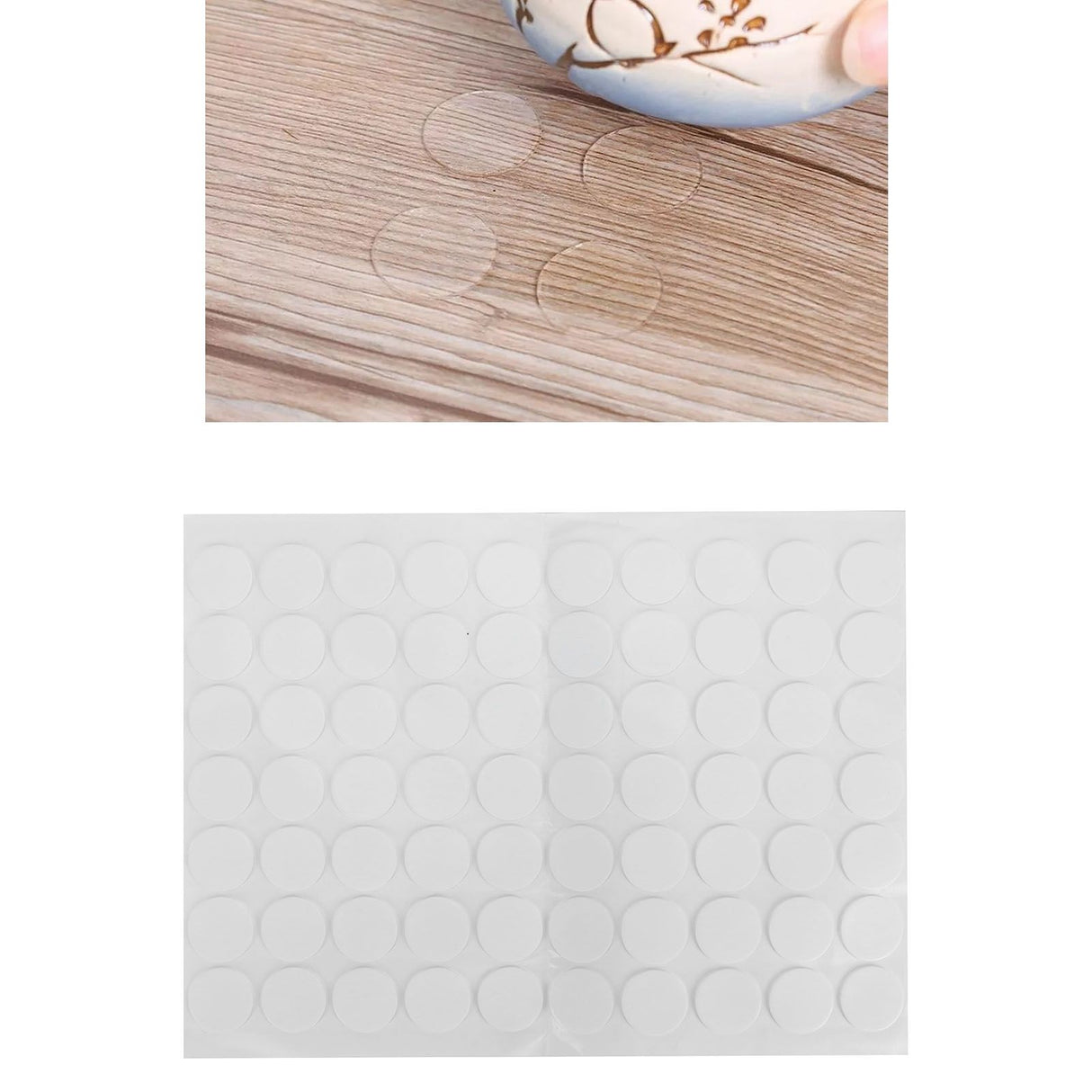 70Pcs Round Sticker Acrylic Acid Transparent Double Sided Adhesive Tape for Fixation