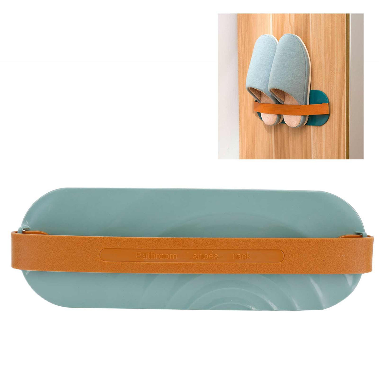 Wall Mounted Shoes Rack Slipper Holder Storage Organizer Hanging Drainage Shelf for Bathroom