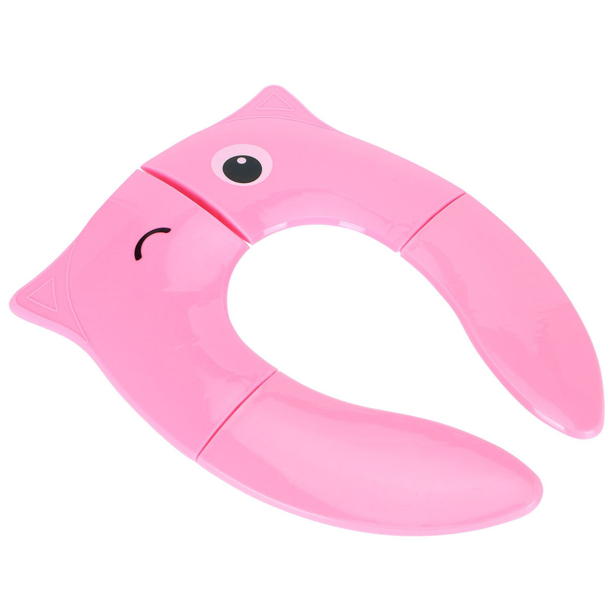 Folding Potty Seat Pad Portable Baby Toddler Toilet Training Seat Non Slip Pad for Travel(Pink )