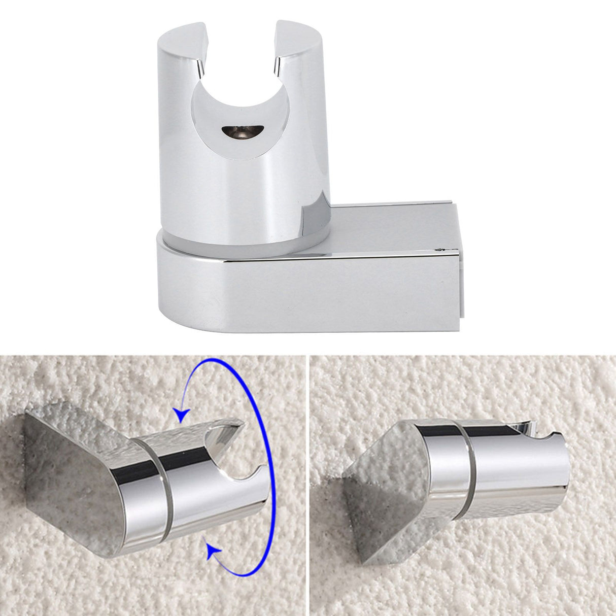 Shower Head Bracket Wall Hanging Rotatable Handheld Shower Stand Holder for Home Bathroom