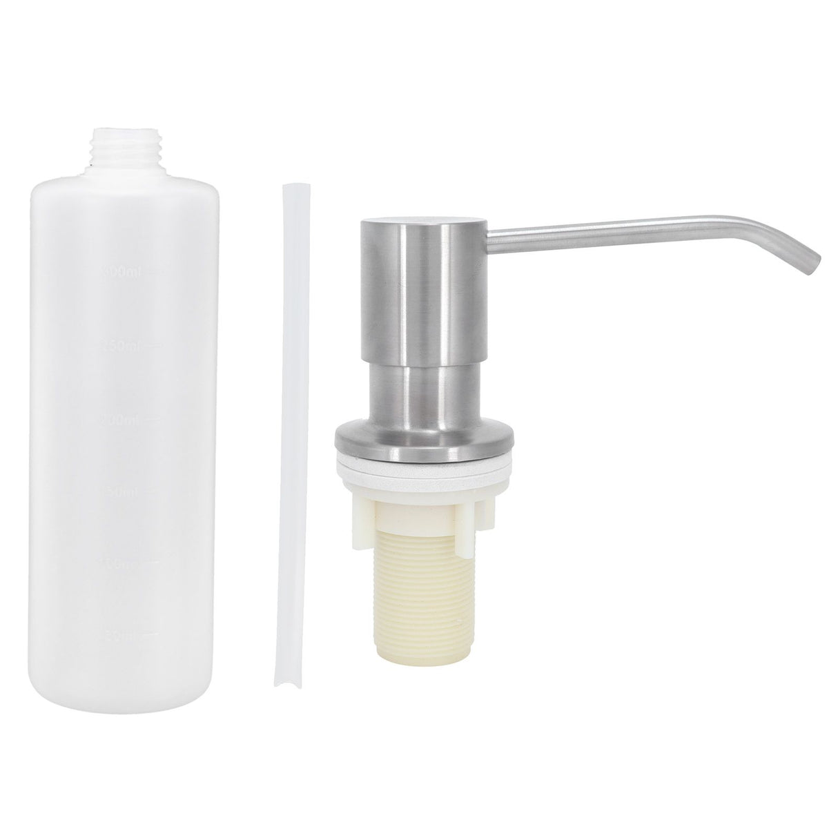 Kitchen Sink Soap Dispenser Brushed Refillable Reusable Lotion Pump Bottle Organizer