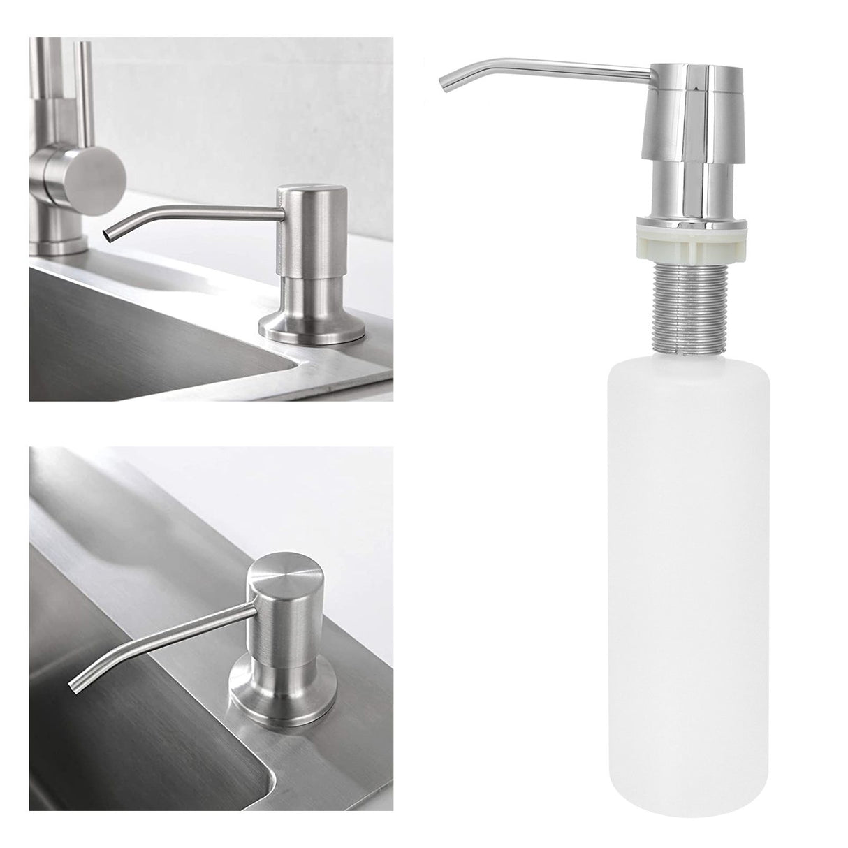 Sink Soap Dispenser 350ml Pump Soap Lotion Container Organizer Bathroom Accessory