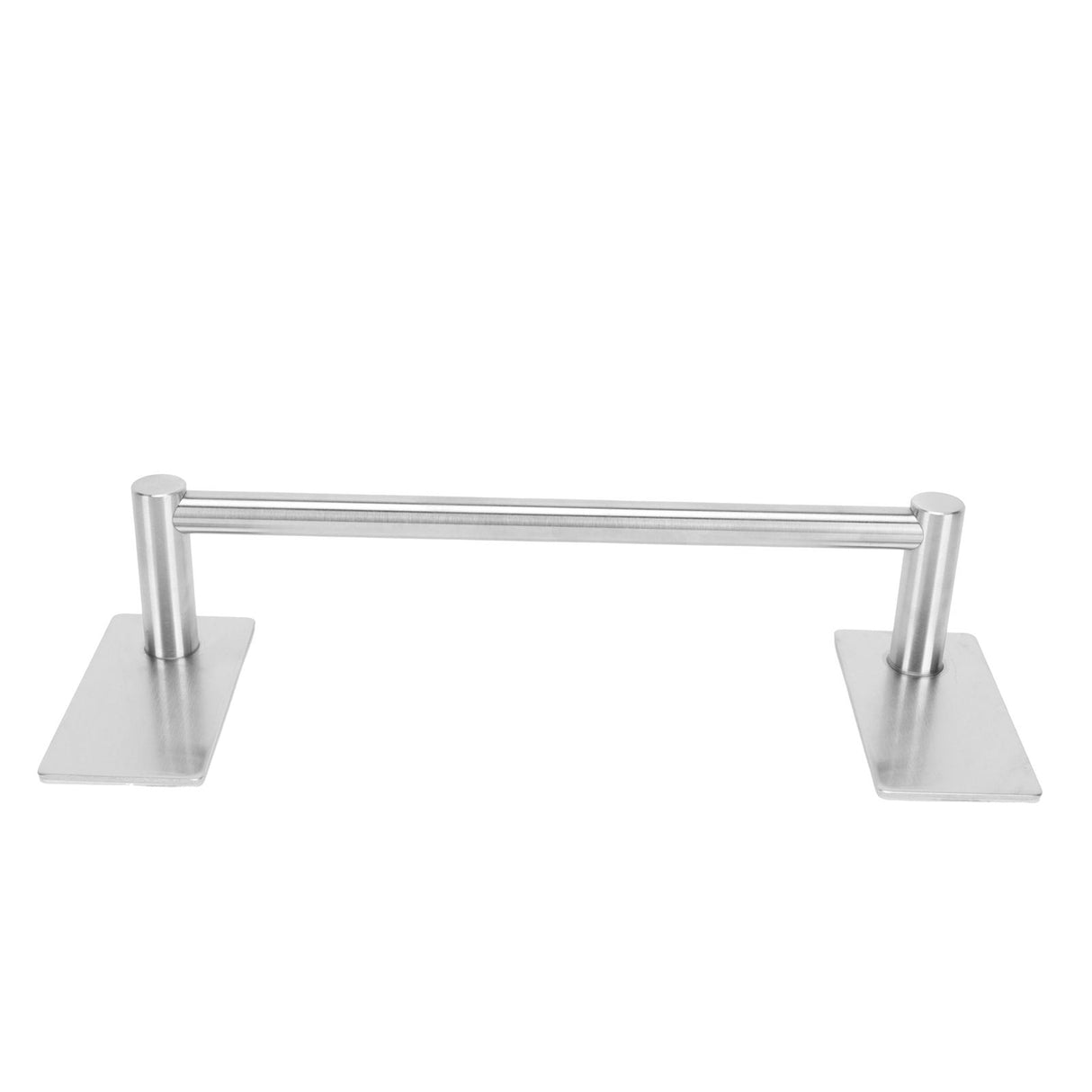 Stainless Steel Self‑Adhesive Towel Bar with Base Bathroom Kitchen Towel Rack for Home