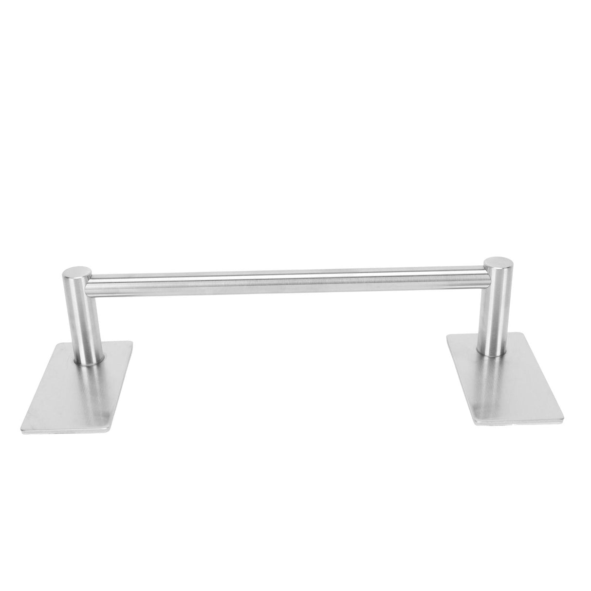 Stainless Steel Self‑Adhesive Towel Bar with Base Bathroom Kitchen Towel Rack for Home