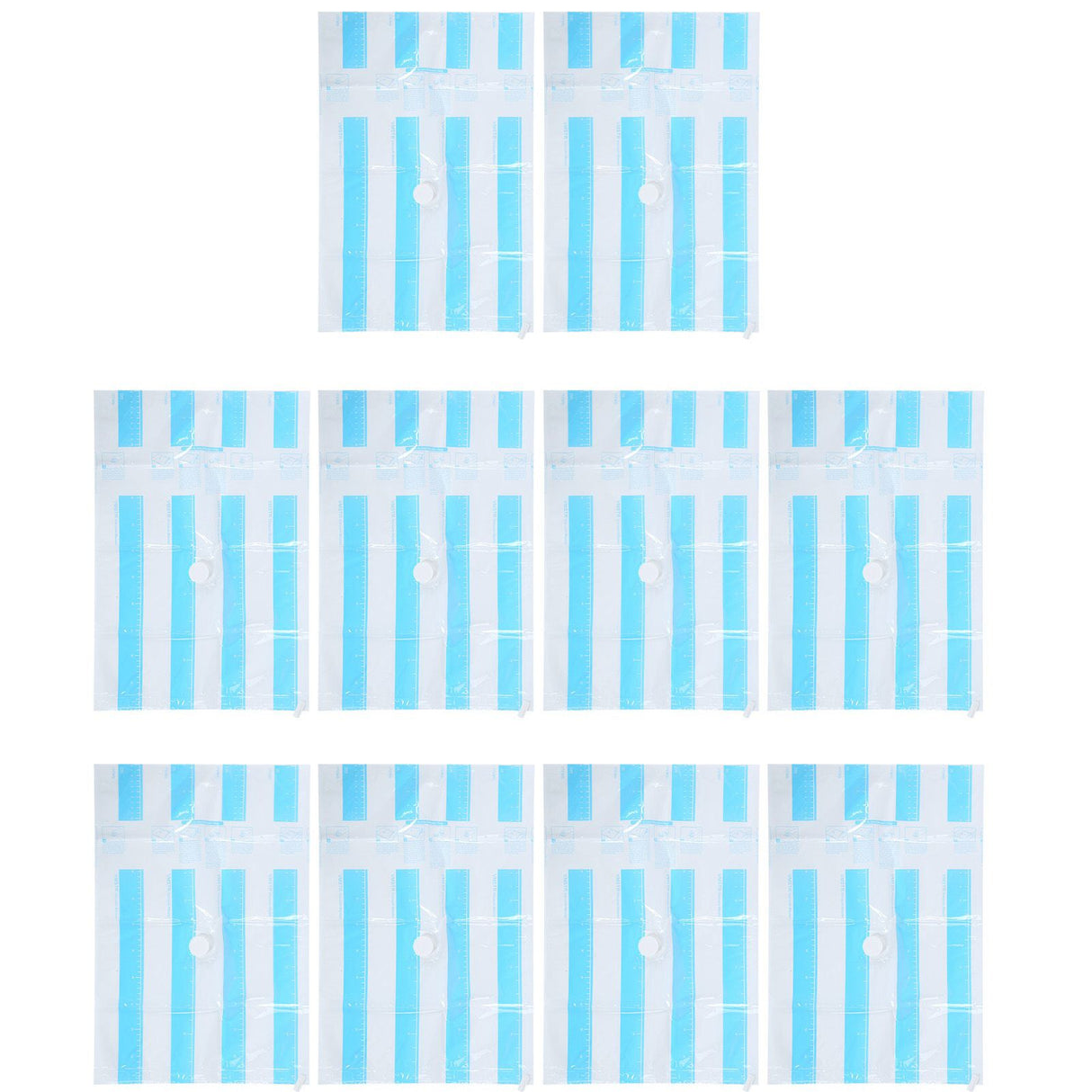 10Pcs/Set 12C Vacuum Storage Bag Space Saving Compressed Bag with 3.5cm Thread Air Inlet