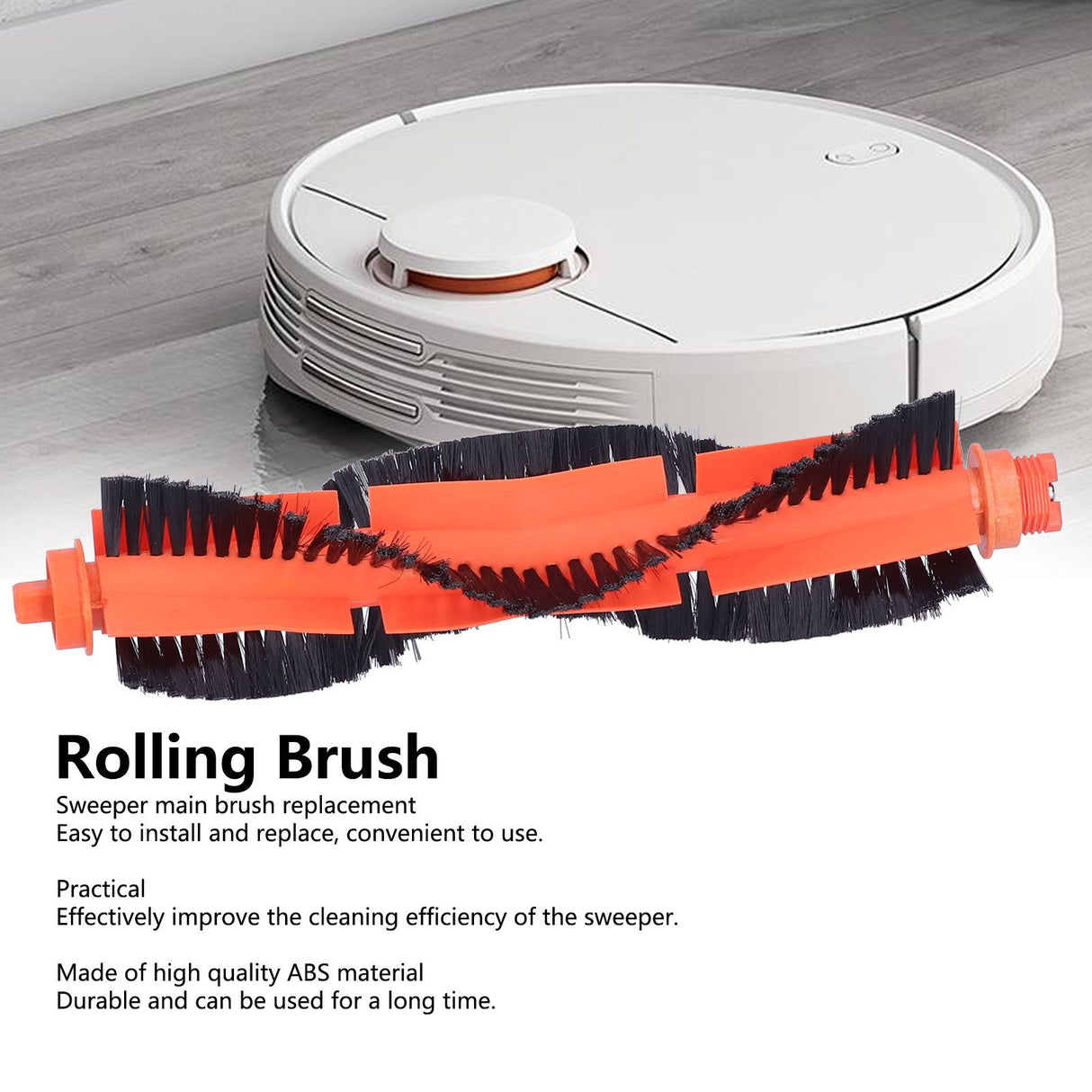 Sweeper Rolling Main Brush Replacement Part Fit for MIJIA STYTJ02YM Sweeper Accessories