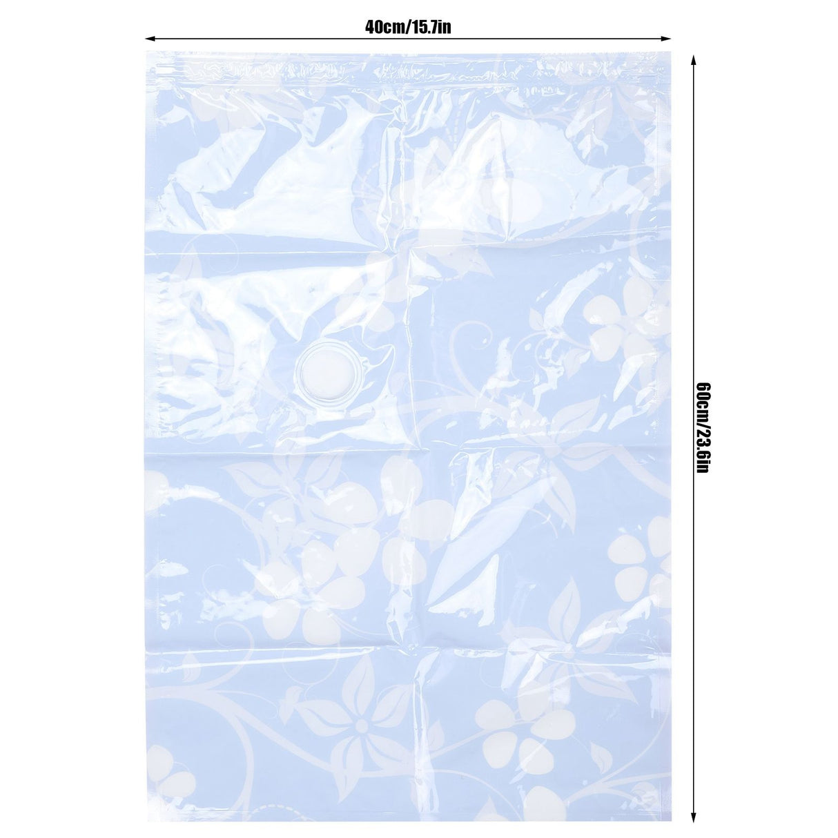 2PCS Vacuum Storage Bag Transparent Travel Blanket Clothes Quilt Vacuum Compressed Bag40x60CM