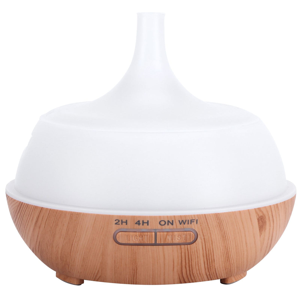 400ml Aroma Diffuser WIFI Control Wood Grain Aromatherapy Humidifier Colorful Night Light 100-240VAU Plug