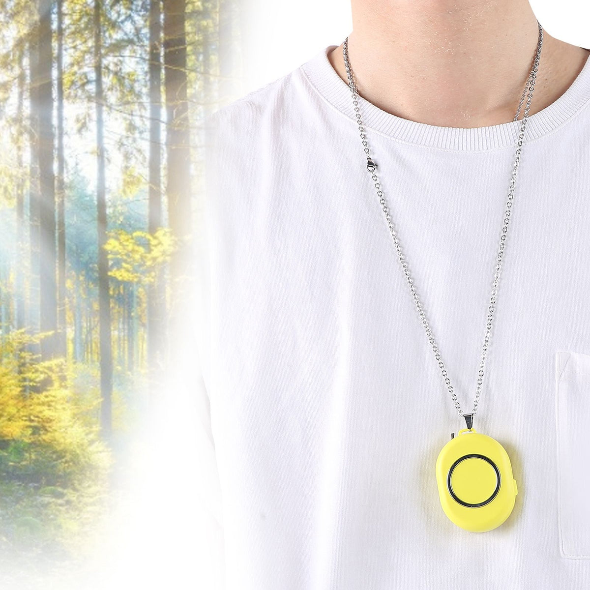 USB Rechargeable Portable Neck Hanging Air Purifier Wearable Negative Ion Air Cleaner Necklace