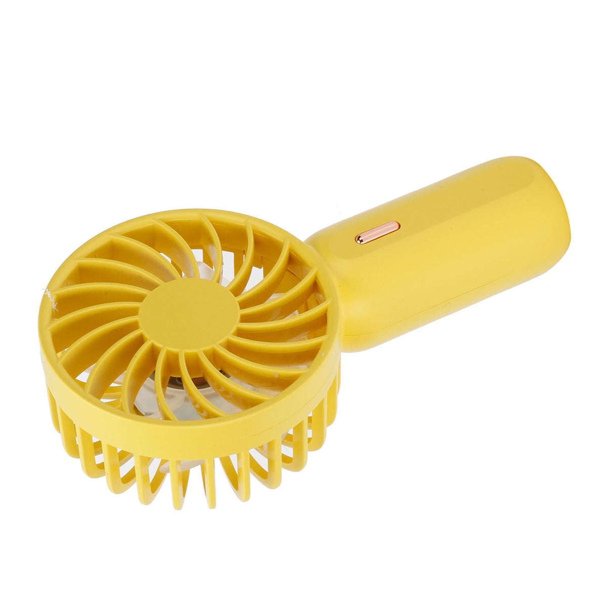 Mini Handheld Electric Fan with Adjustable Wind Speed Portable USB Fan for Home OfficeYellow