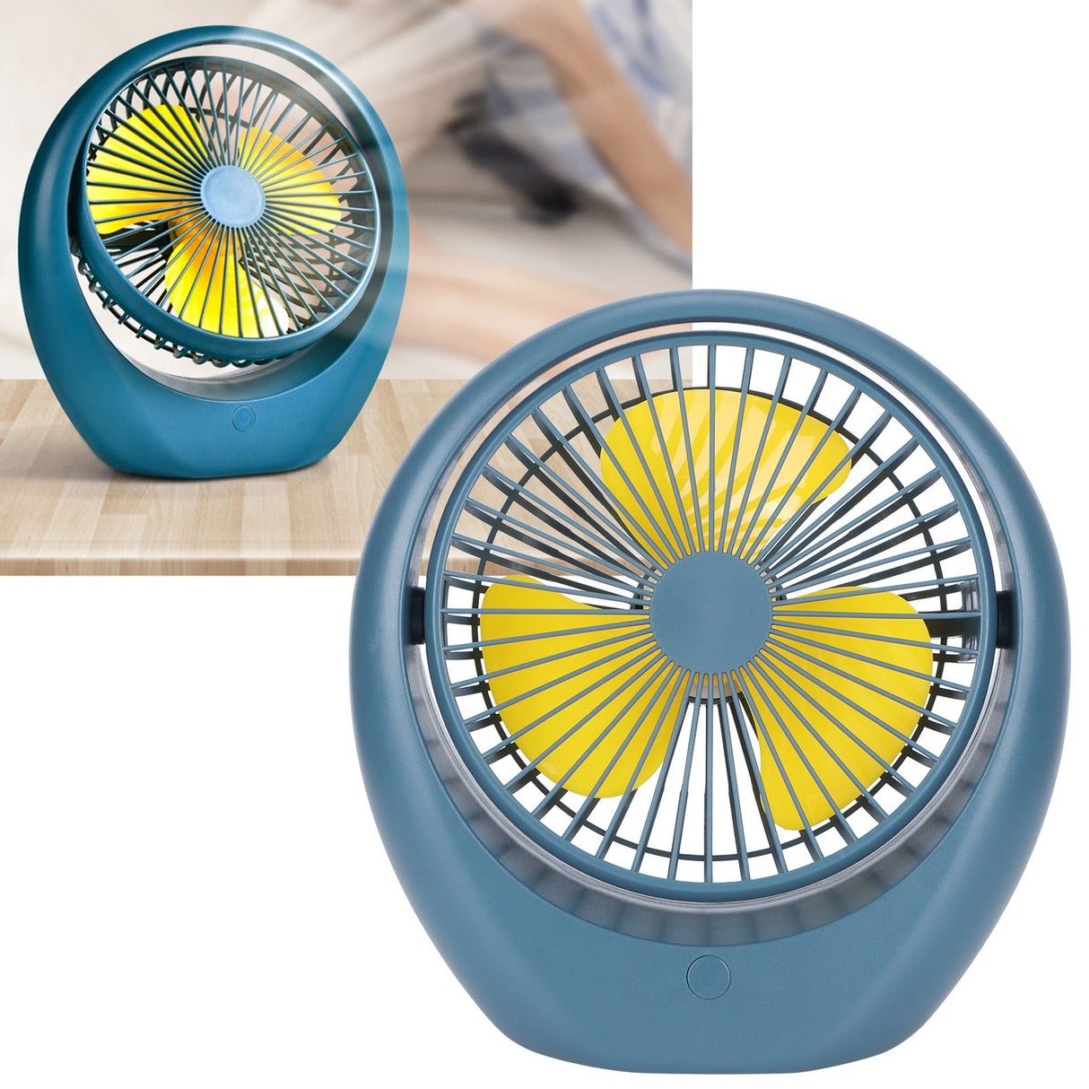 Portable Electric Fan Dormitory Adjustable Desktop Mini USB Charging Fan for Dormitory