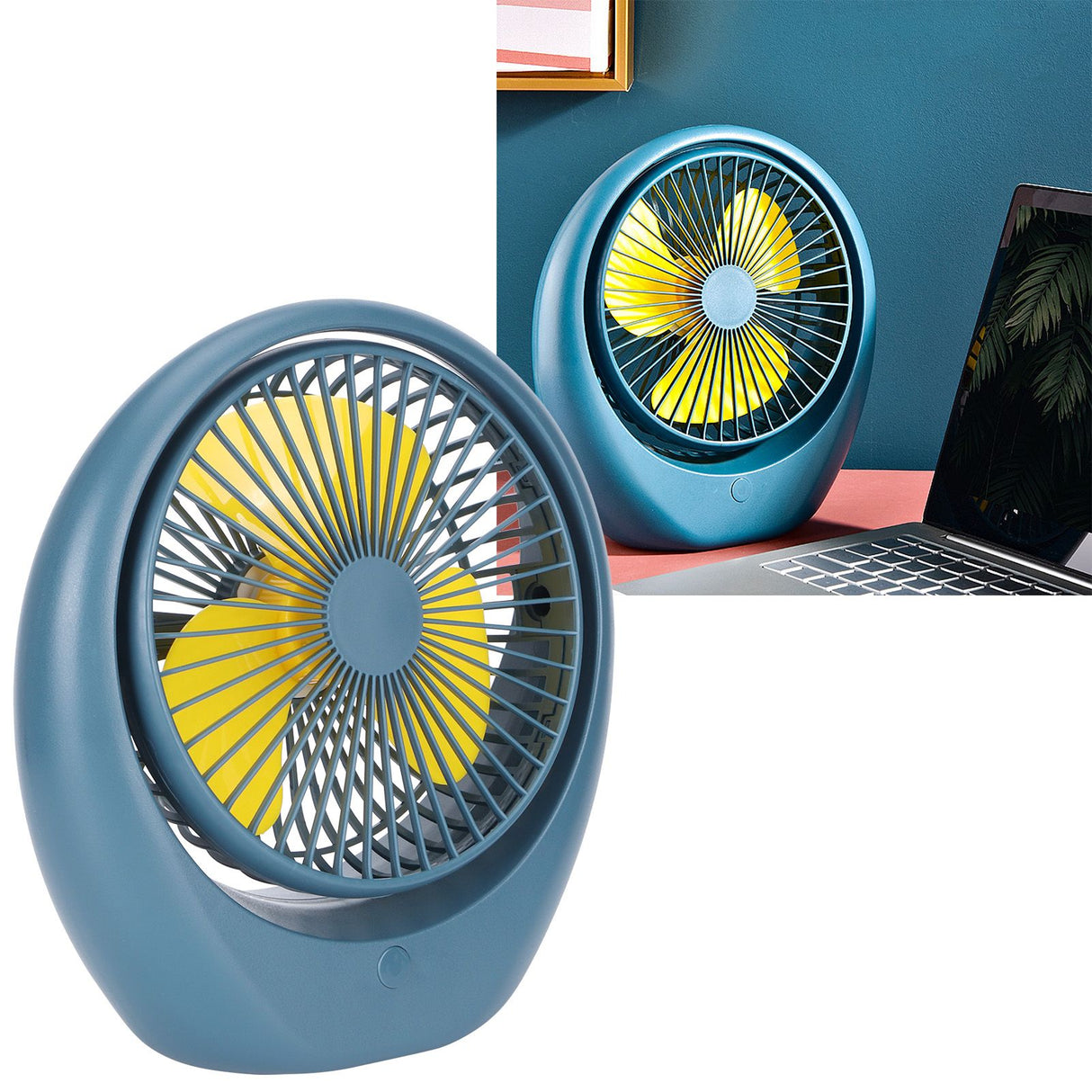 Portable Electric Fan Dormitory Adjustable Desktop Mini USB Charging Fan for Dormitory