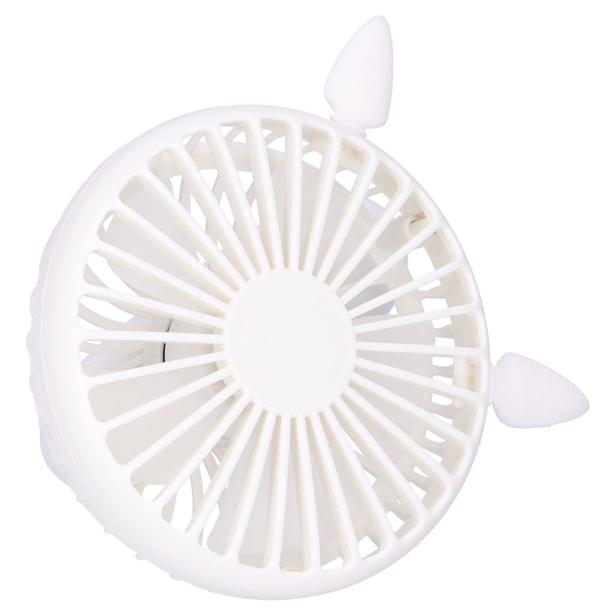 Portable Fan 180 Degrees Rotation Desktop USB Rechargeable Electric Mini Cooling FanWhite