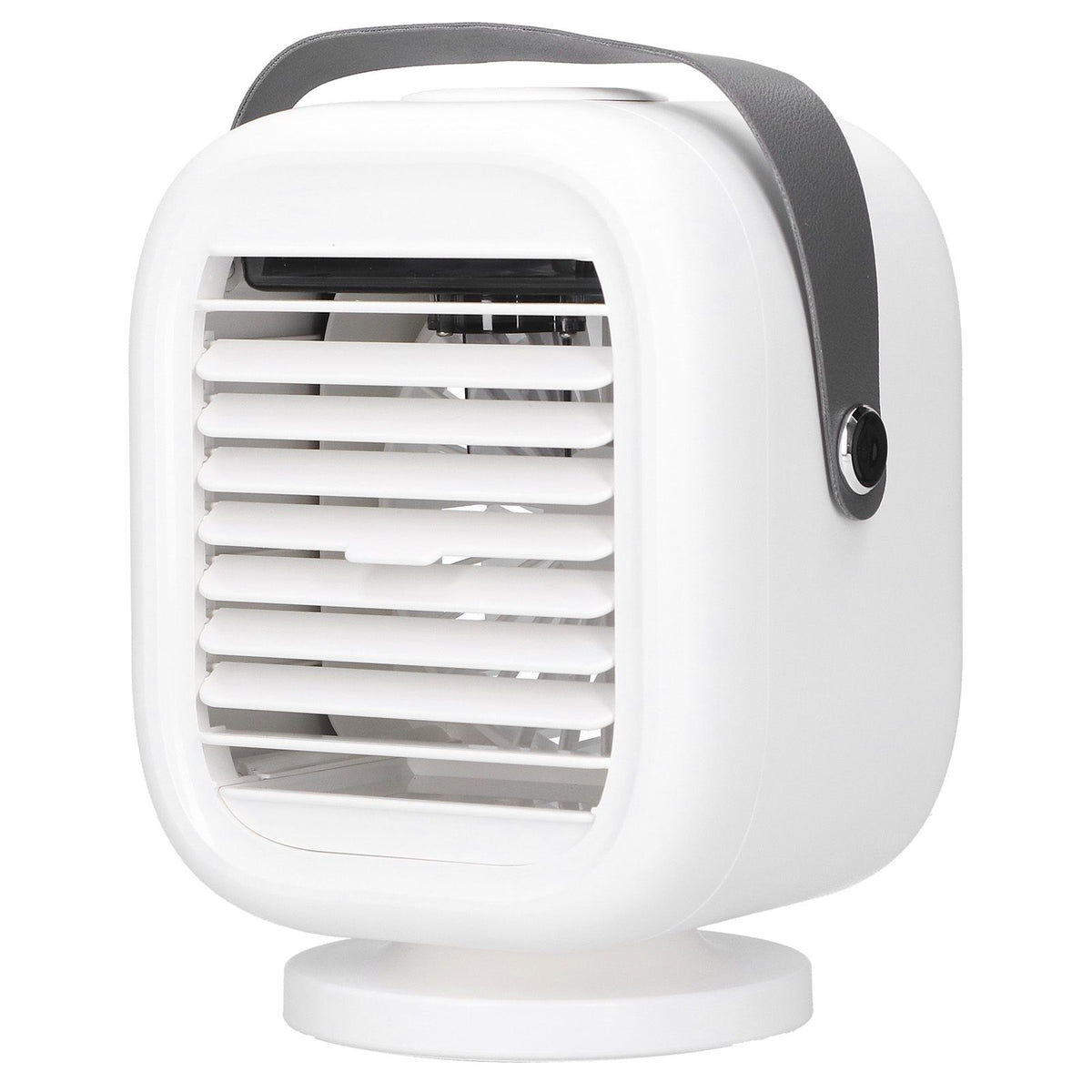 190ml Humidification Air Cooler USB Charging 120° Shaking Head Cooling Fan for Home OfficeWhite