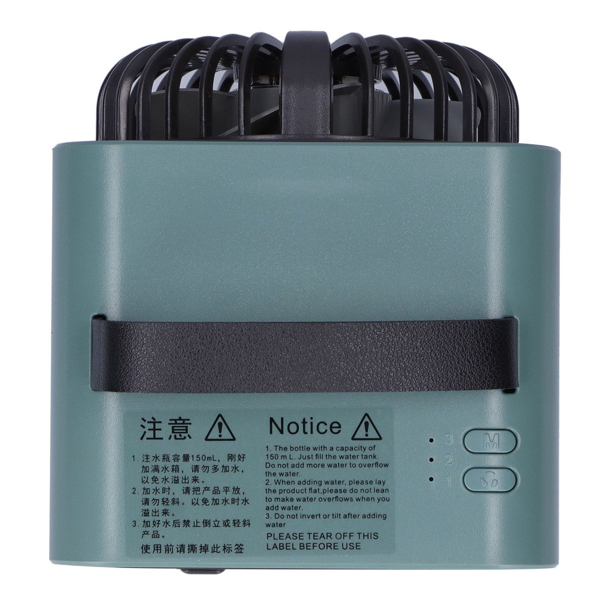 2-in-1 Negative Ion Air Purifier Portable Air Cooler USB Cooling Fan with 3 Wind SpeedGreen