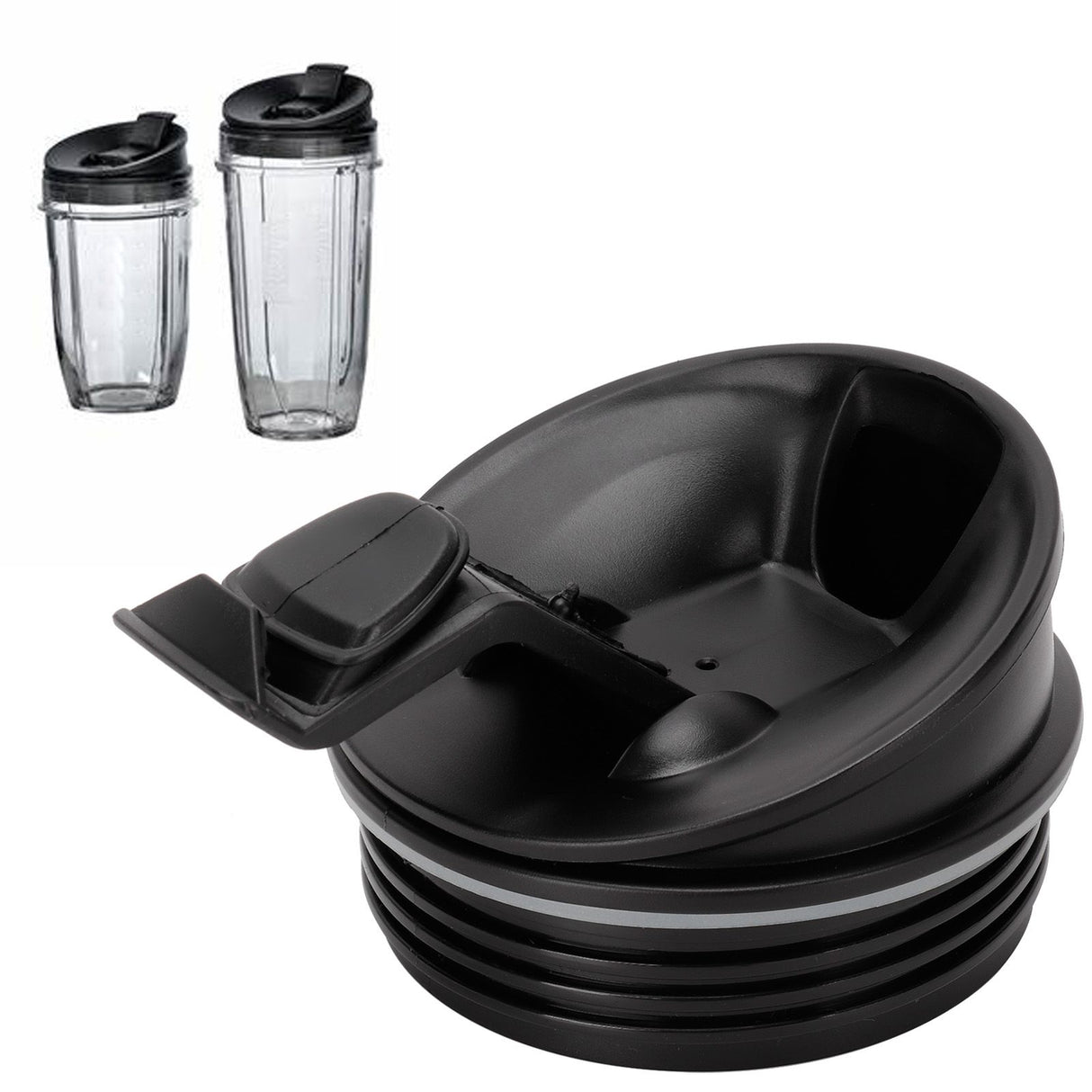 16OZ Flip Sealing Lid Juicer Cup Replacement Parts Fit for NUTRI NINJA Blender Series