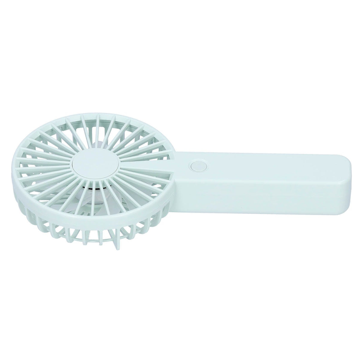 Green Parallel Wind Fan Mini USB Charging Mute Outdoor Handheld Fan with Base for Outdoor