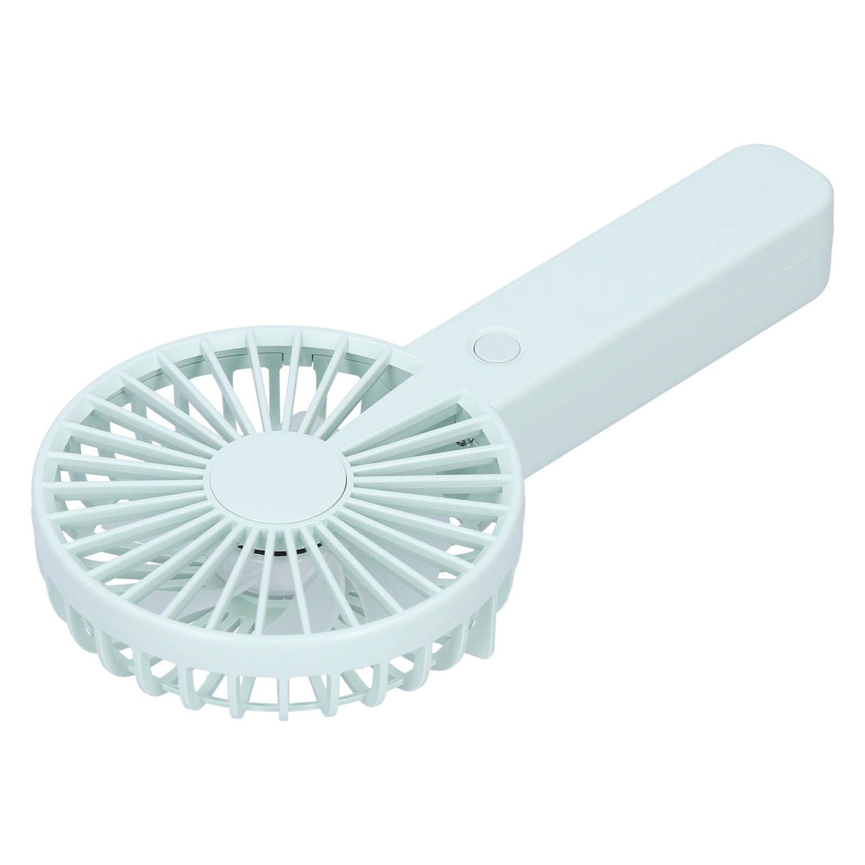 Green Parallel Wind Fan Mini USB Charging Mute Outdoor Handheld Fan with Base for Outdoor