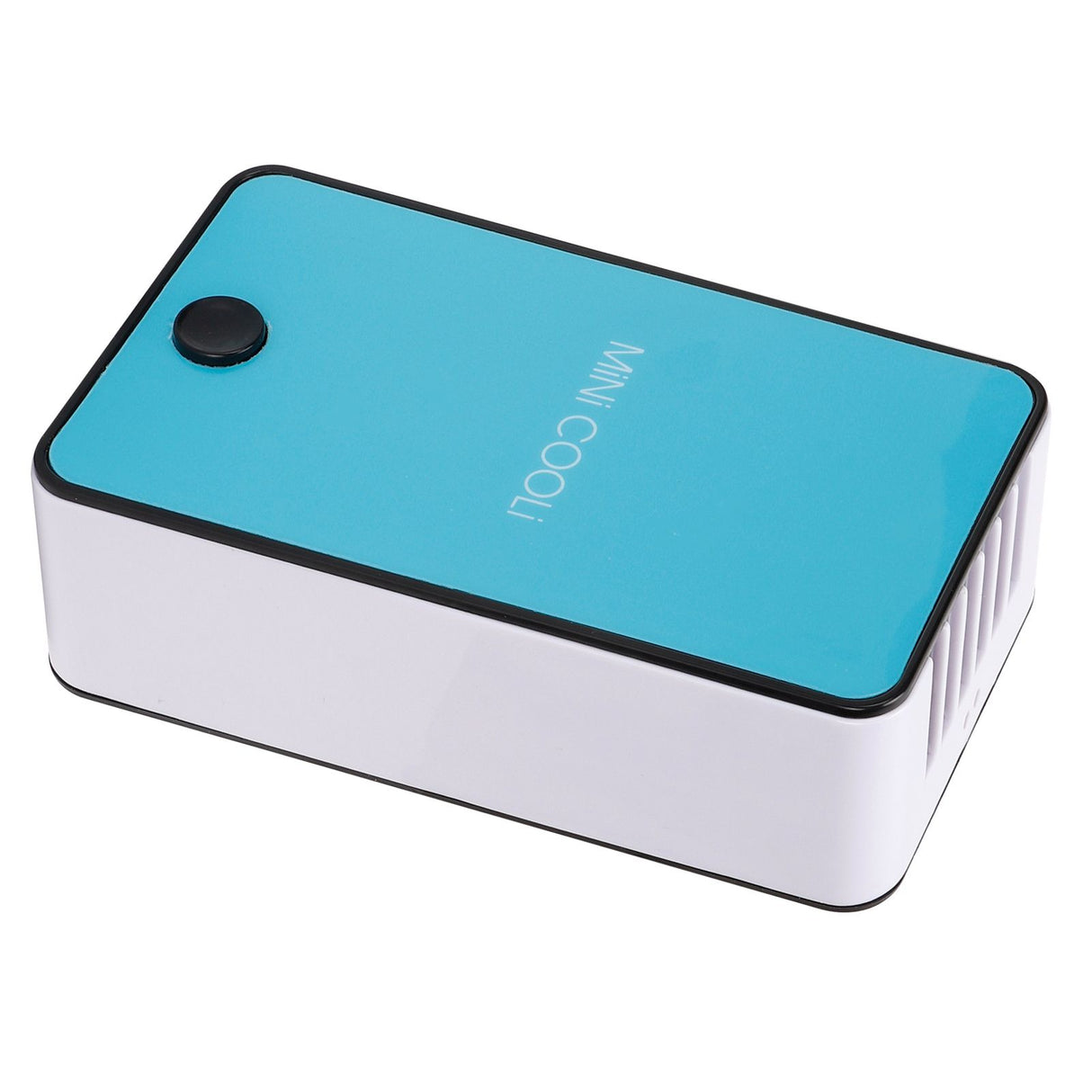 Bladeless Fan Portable Grafted Eyelash Blower Dryer Mini Air Conditioner USB Charging Blue
